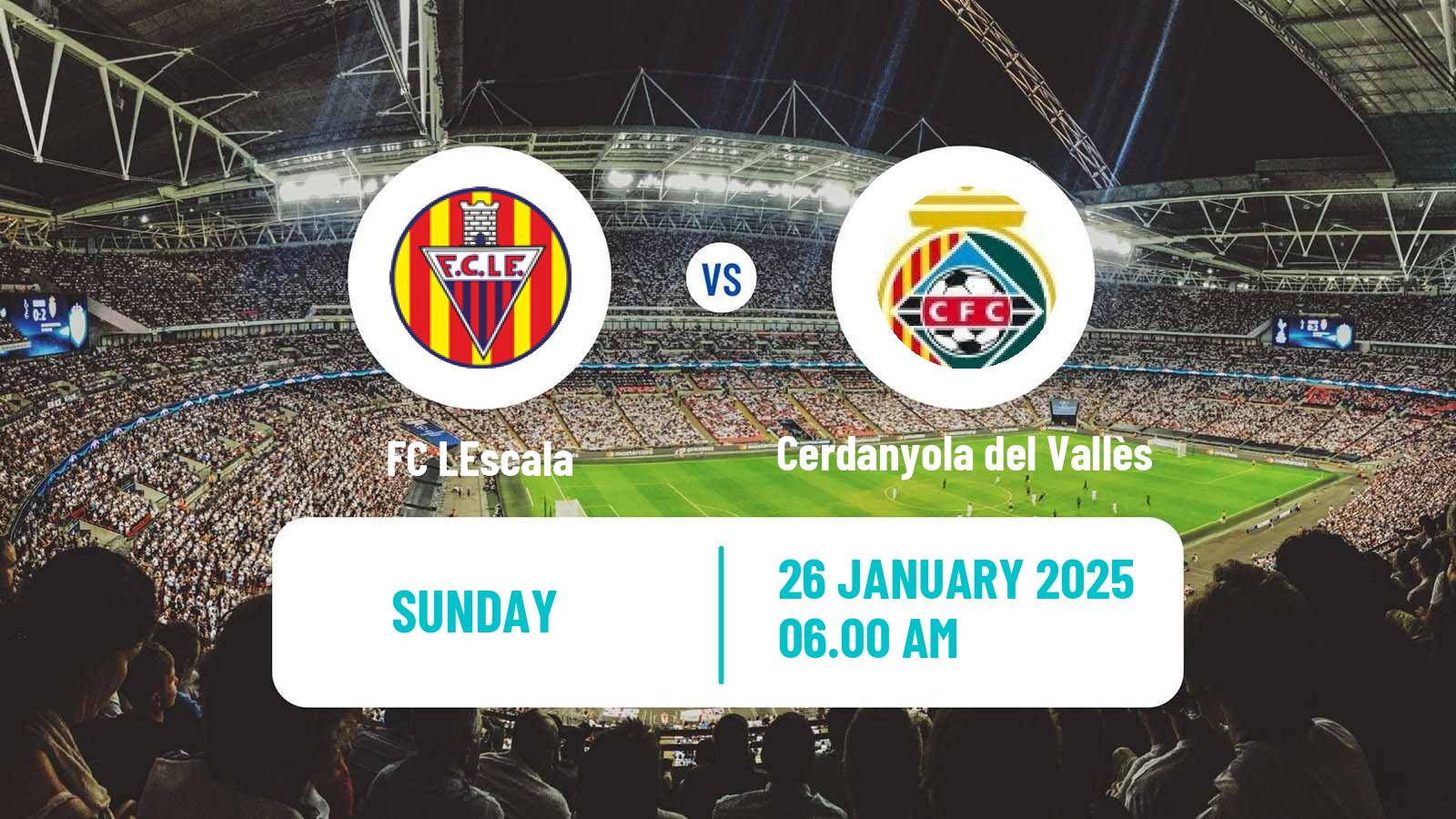 Soccer Spanish Tercera RFEF - Group 5 LEscala - Cerdanyola del Vallès
