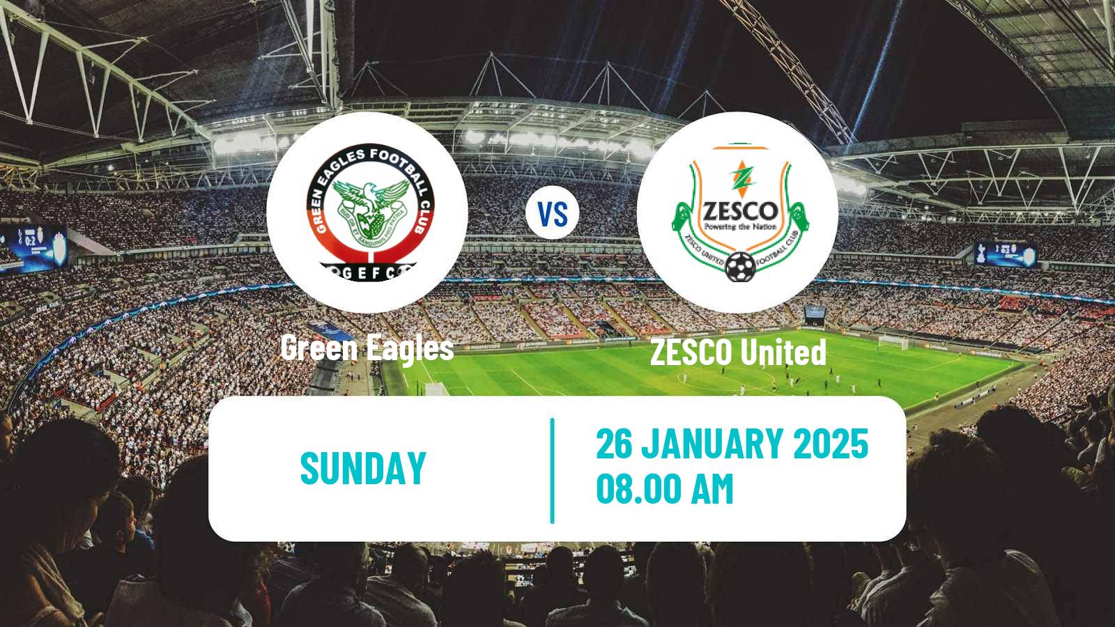 Soccer Zambian Premier League Green Eagles - ZESCO United