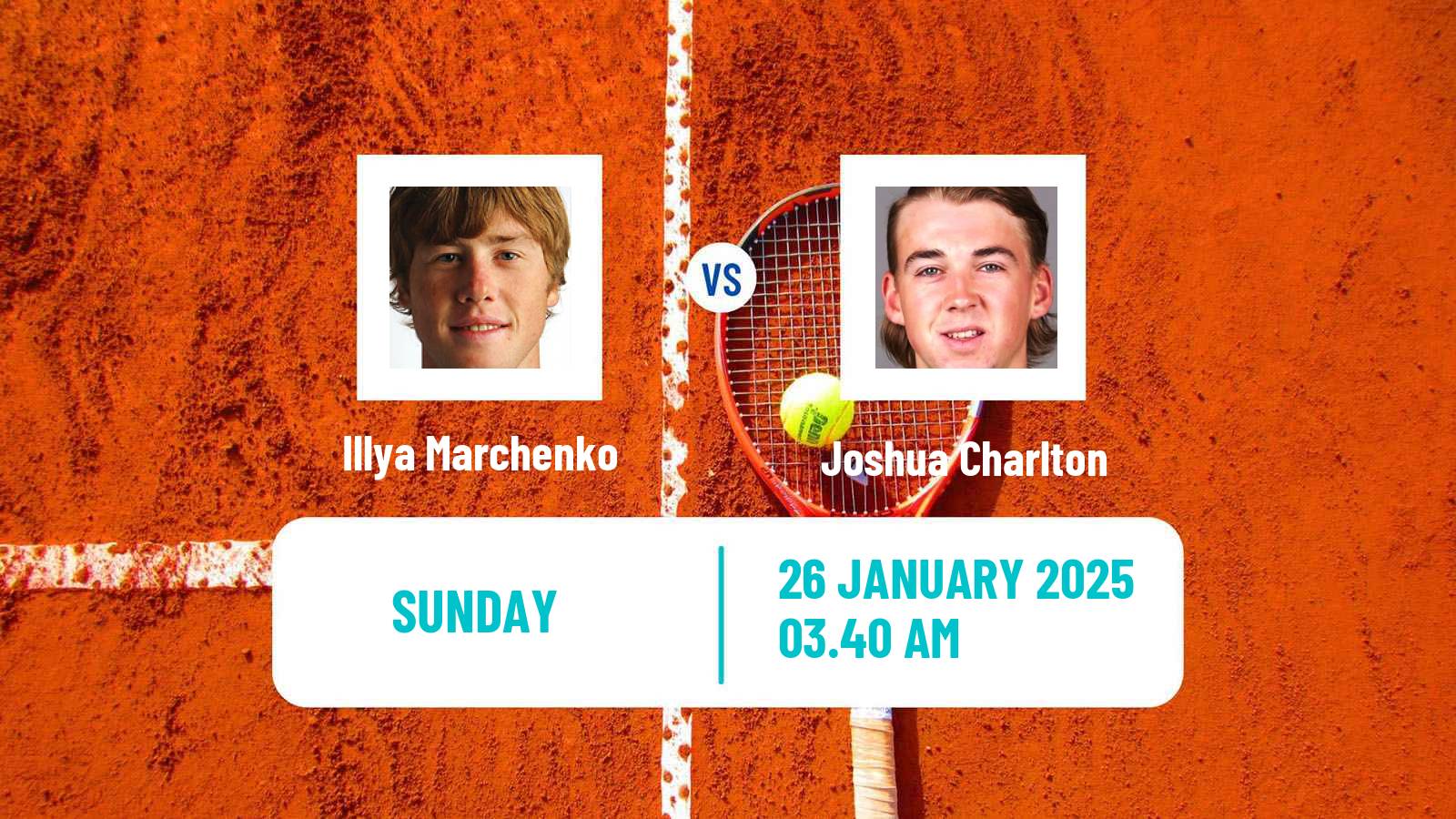 Tennis Brisbane Challenger Men Illya Marchenko - Joshua Charlton