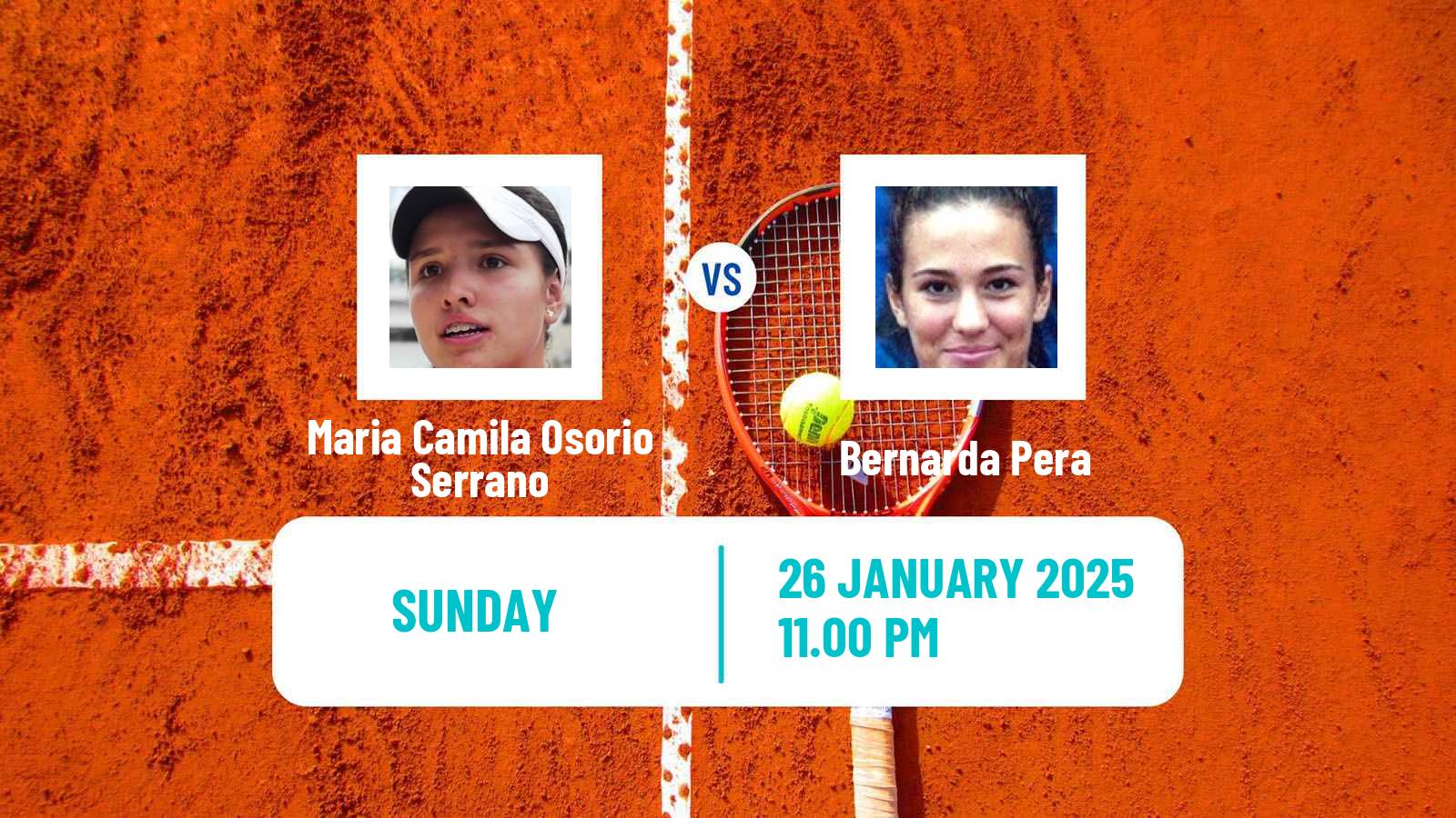 Tennis WTA Singapore Maria Camila Osorio Serrano - Bernarda Pera