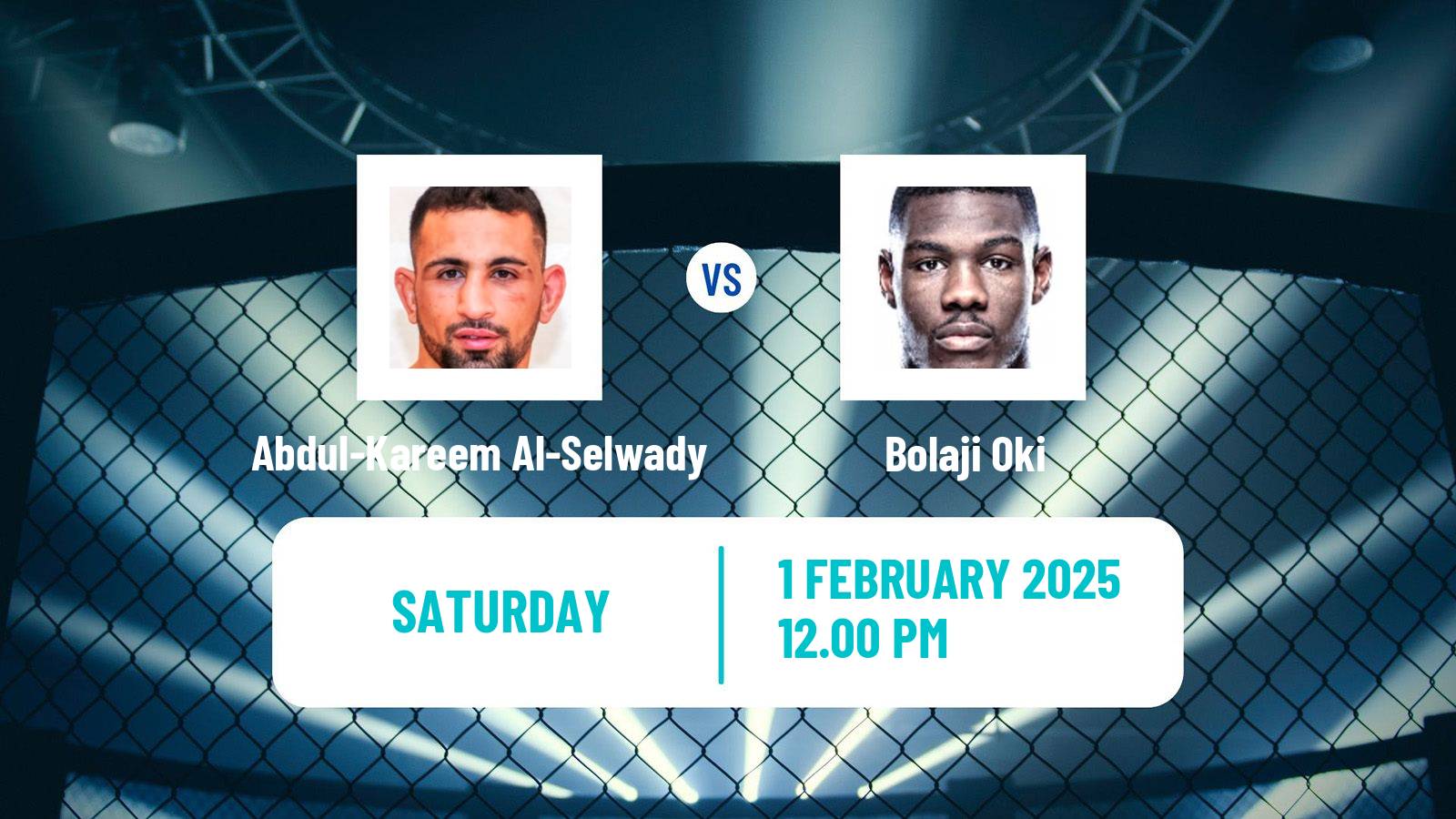 MMA Lightweight UFC Men Abdul-Kareem Al-Selwady - Bolaji Oki
