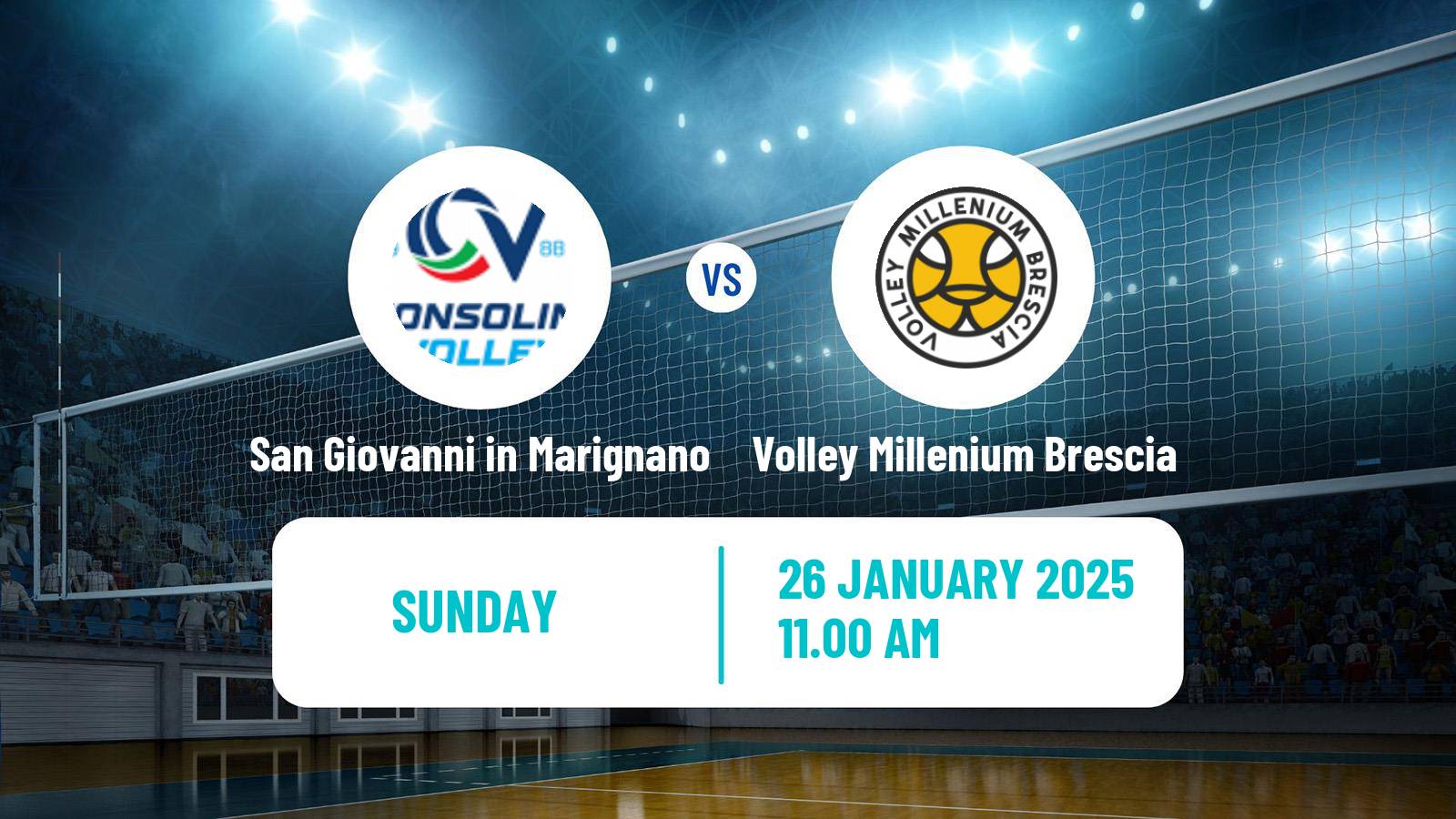 Volleyball Italian Serie A2 Volleyball Women San Giovanni in Marignano - Volley Millenium Brescia