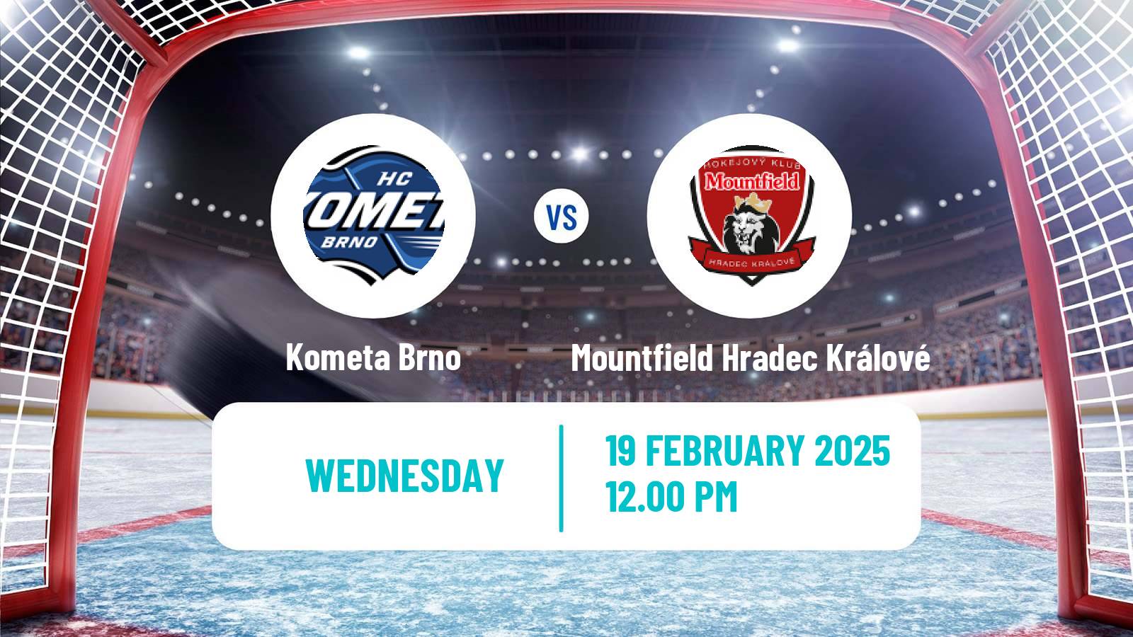 Hockey Czech Extraliga Kometa Brno - Mountfield Hradec Králové