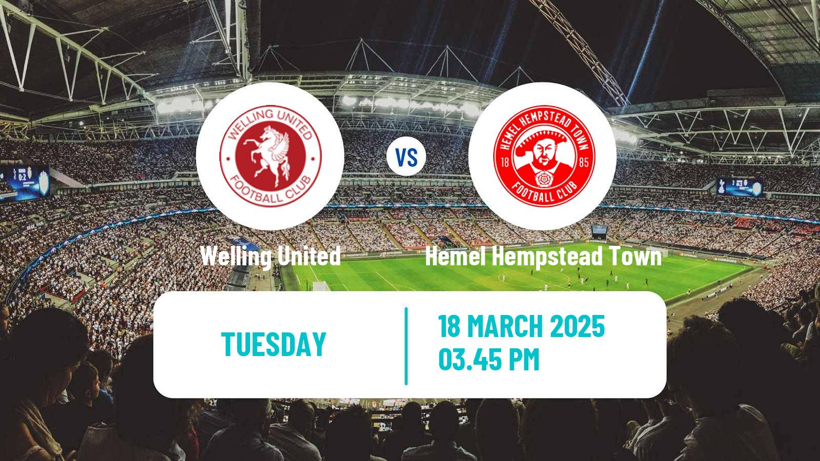 Soccer English National League South Welling United - Hemel Hempstead Town