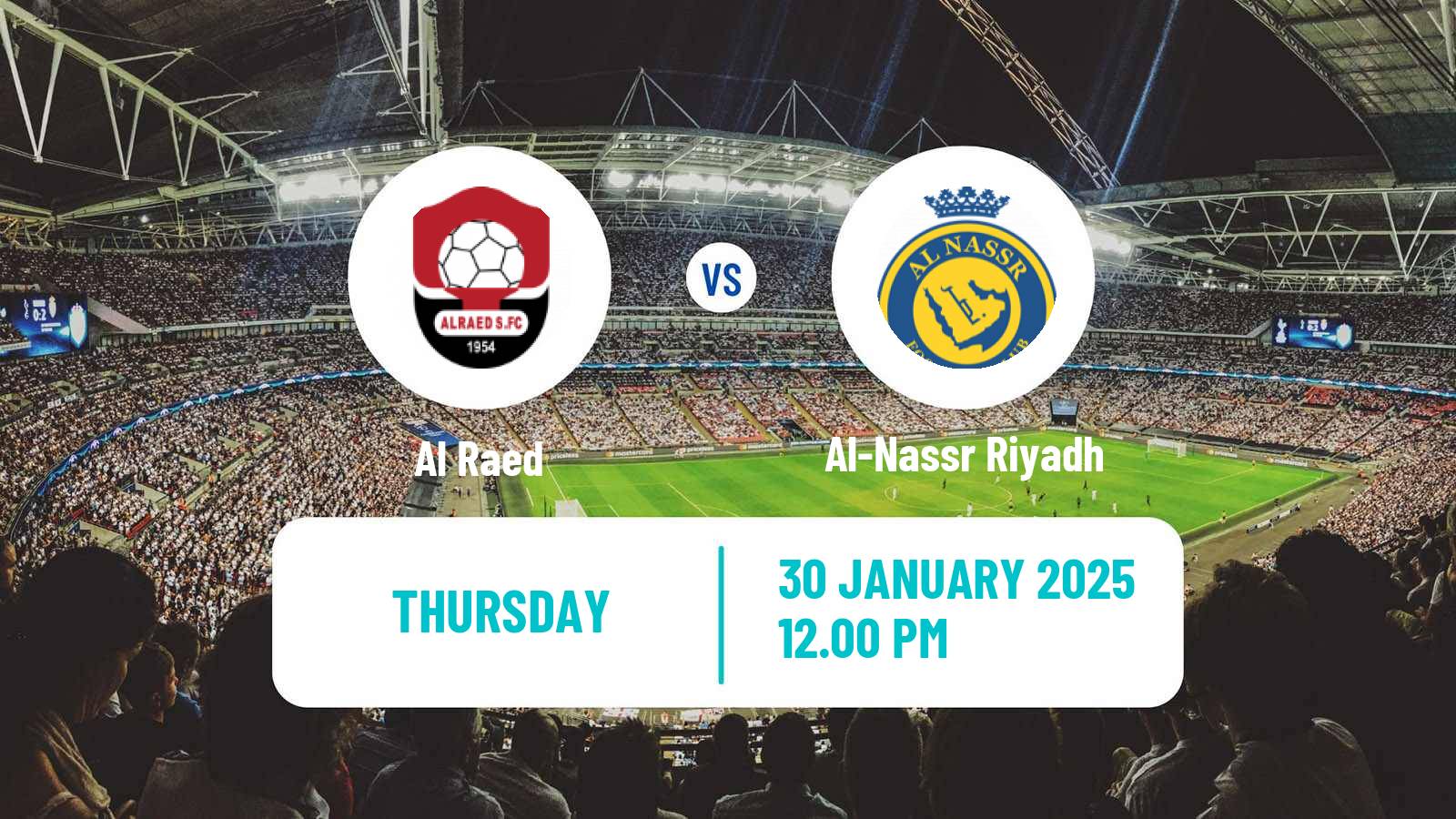 Football Saudi Professional League Al Raed - Al-Nassr Riyadh