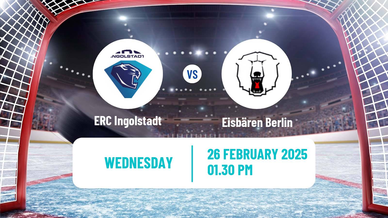 Hockey German Ice Hockey League ERC Ingolstadt - Eisbären Berlin