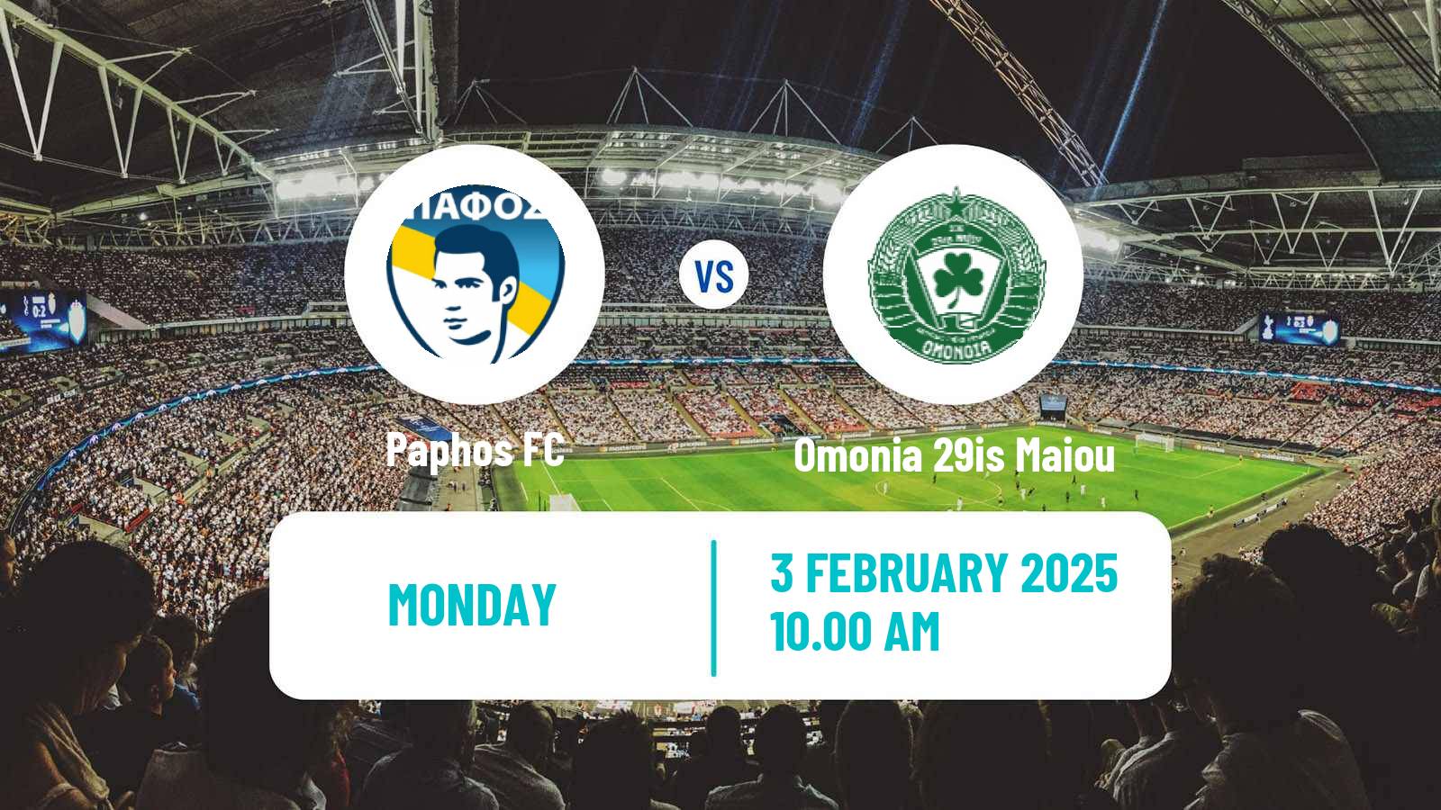 Soccer Cypriot First Division Paphos - Omonia 29is Maiou
