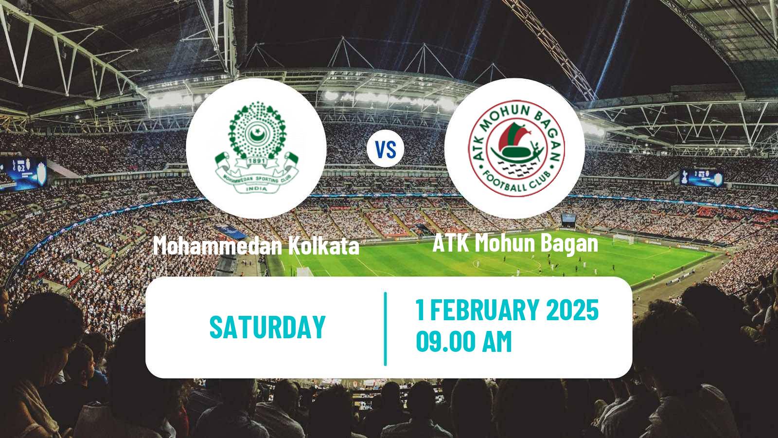 Football Indian ISL Mohammedan Kolkata - ATK Mohun Bagan