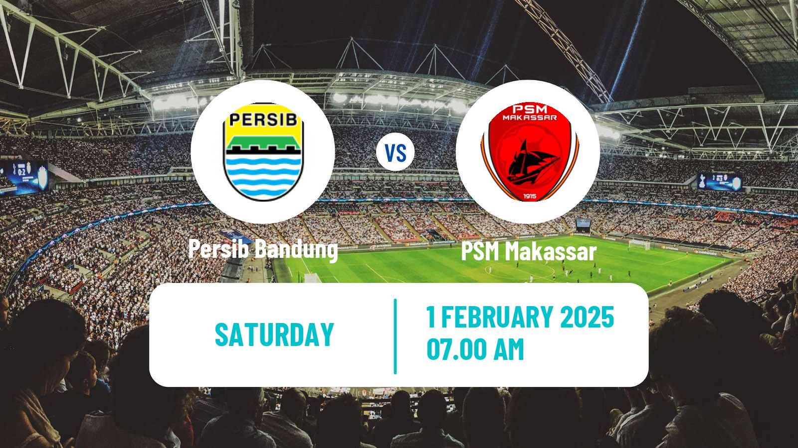Football Indonesian Liga 1 Persib Bandung - PSM Makassar