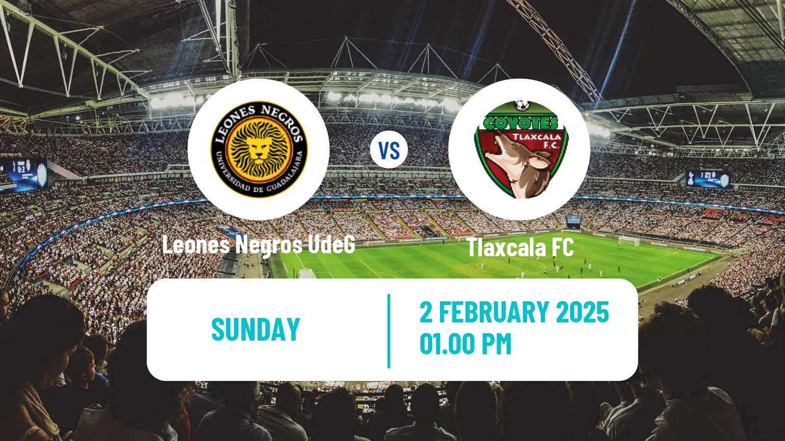 Soccer Mexican Liga de Expansion MX Leones Negros UdeG - Tlaxcala