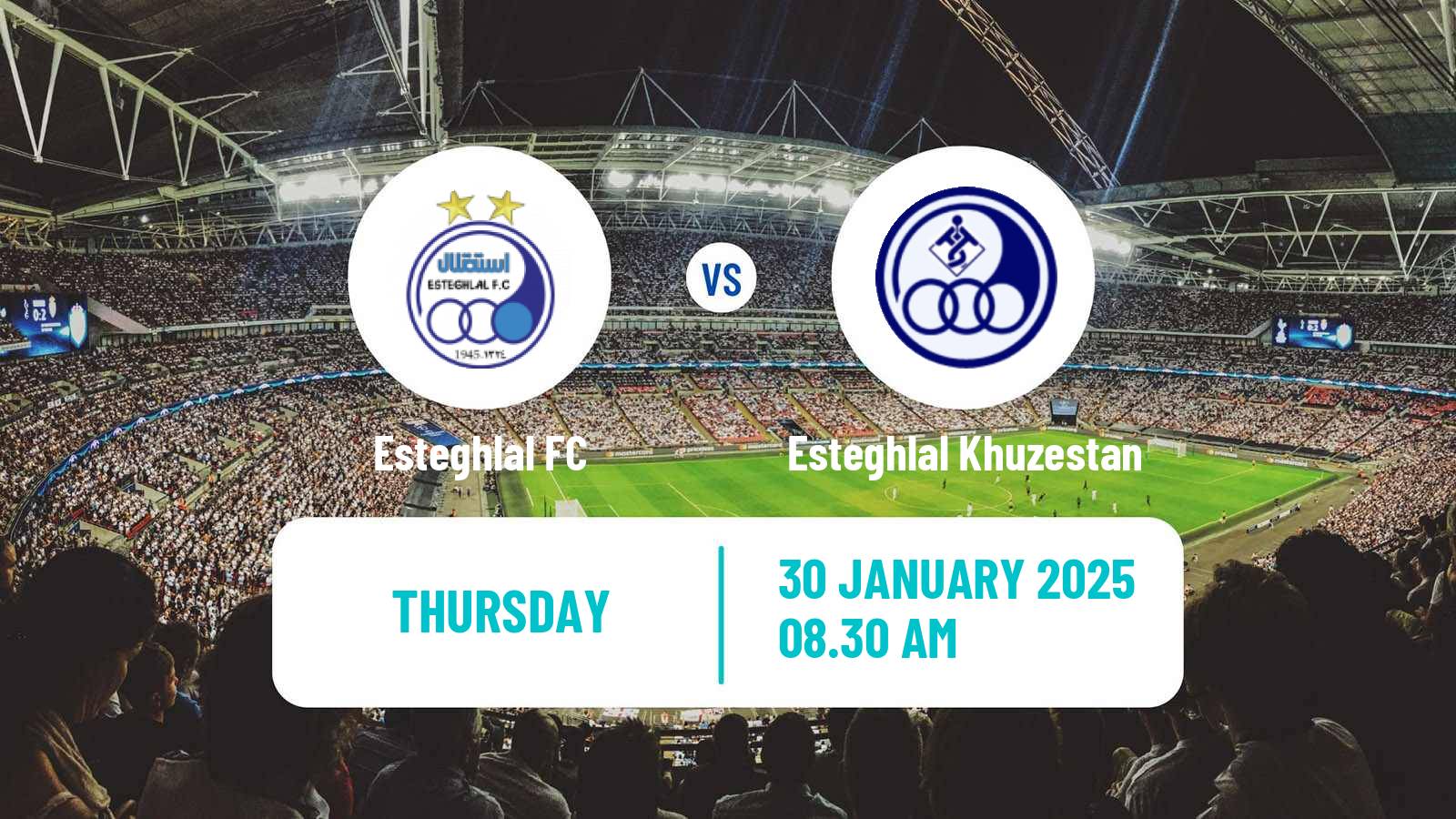 Soccer Iran Pro League Esteghlal - Esteghlal Khuzestan