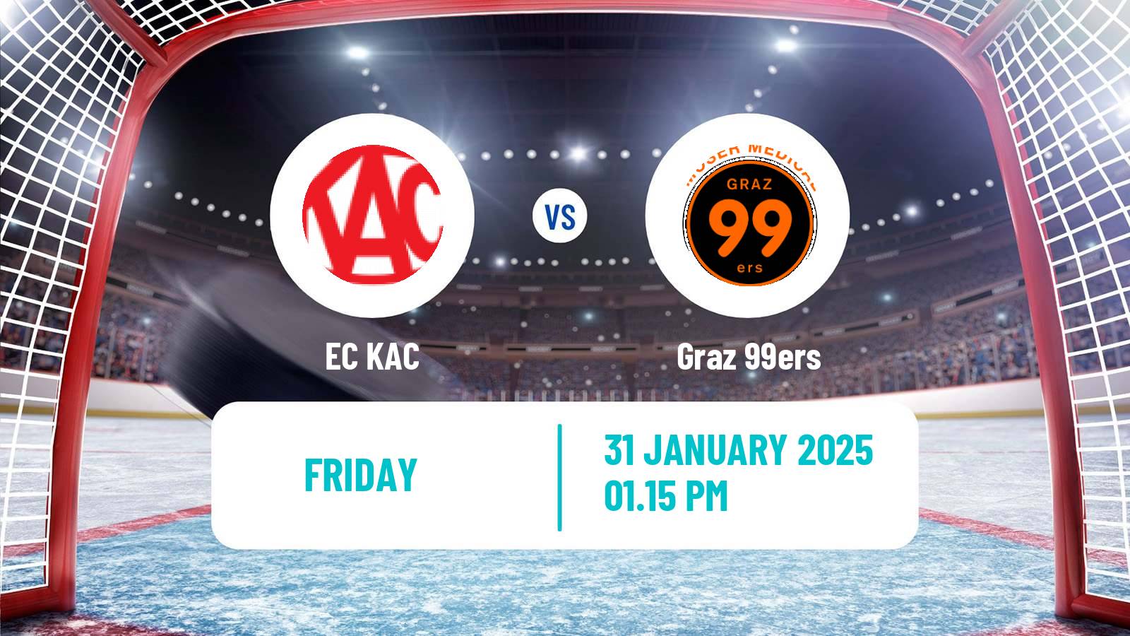 Hockey Austrian Ice Hockey League EC KAC - Graz 99ers