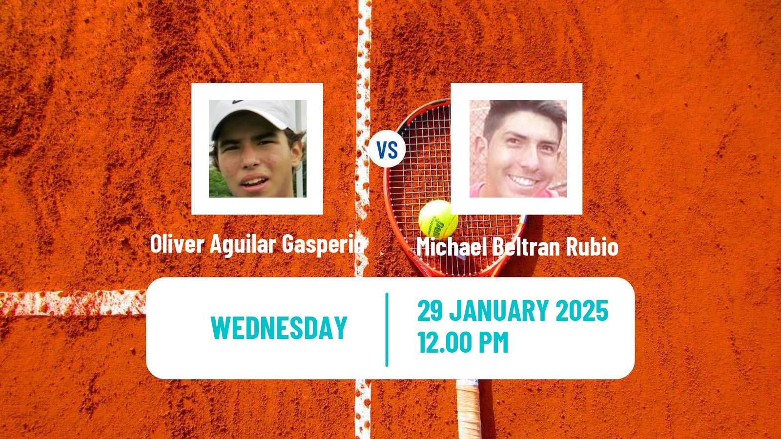 Tennis ITF M15 Huamantla Men Oliver Aguilar Gasperin - Michael Beltran Rubio