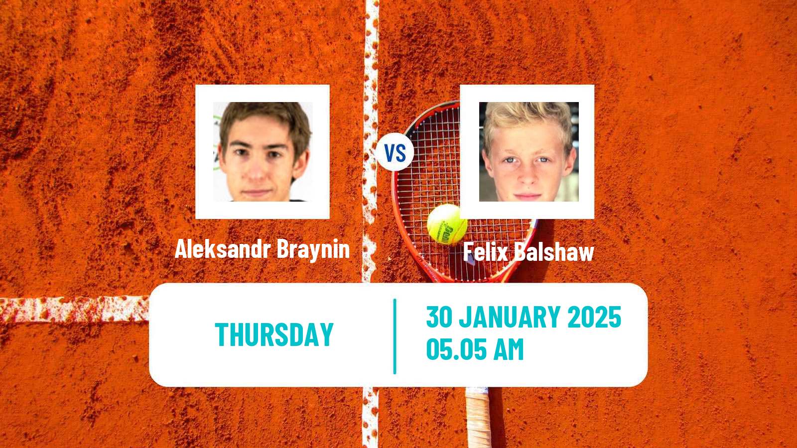 Tennis ITF M15 Sharm Elsheikh Men Aleksandr Braynin - Felix Balshaw