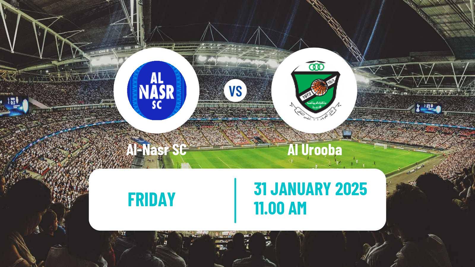 Soccer UAE Football League Al-Nasr - Al Urooba