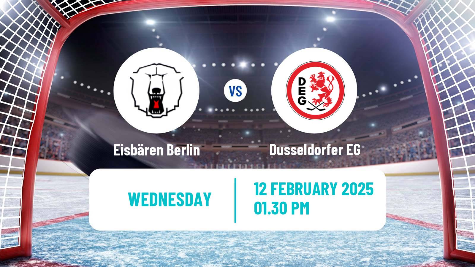Hockey German Ice Hockey League Eisbären Berlin - Dusseldorfer EG
