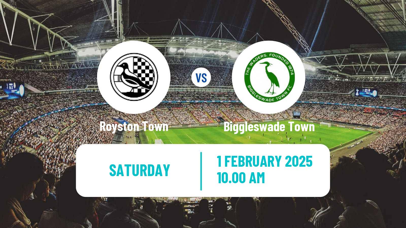 Soccer English Southern League Central Division Royston Town - Biggleswade Town