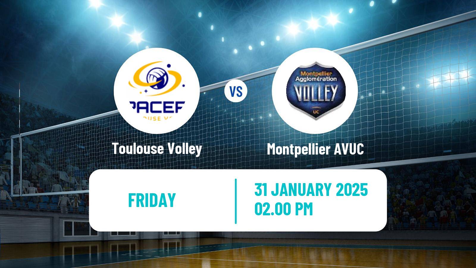 Volleyball French Ligue A Volleyball Toulouse Volley - Montpellier