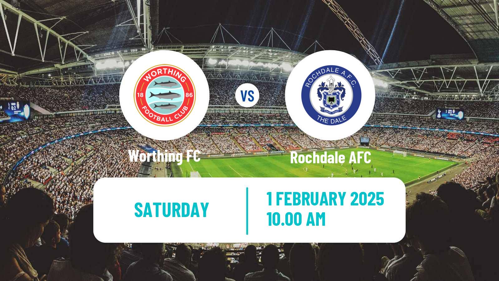 Football English FA Trophy Worthing - Rochdale