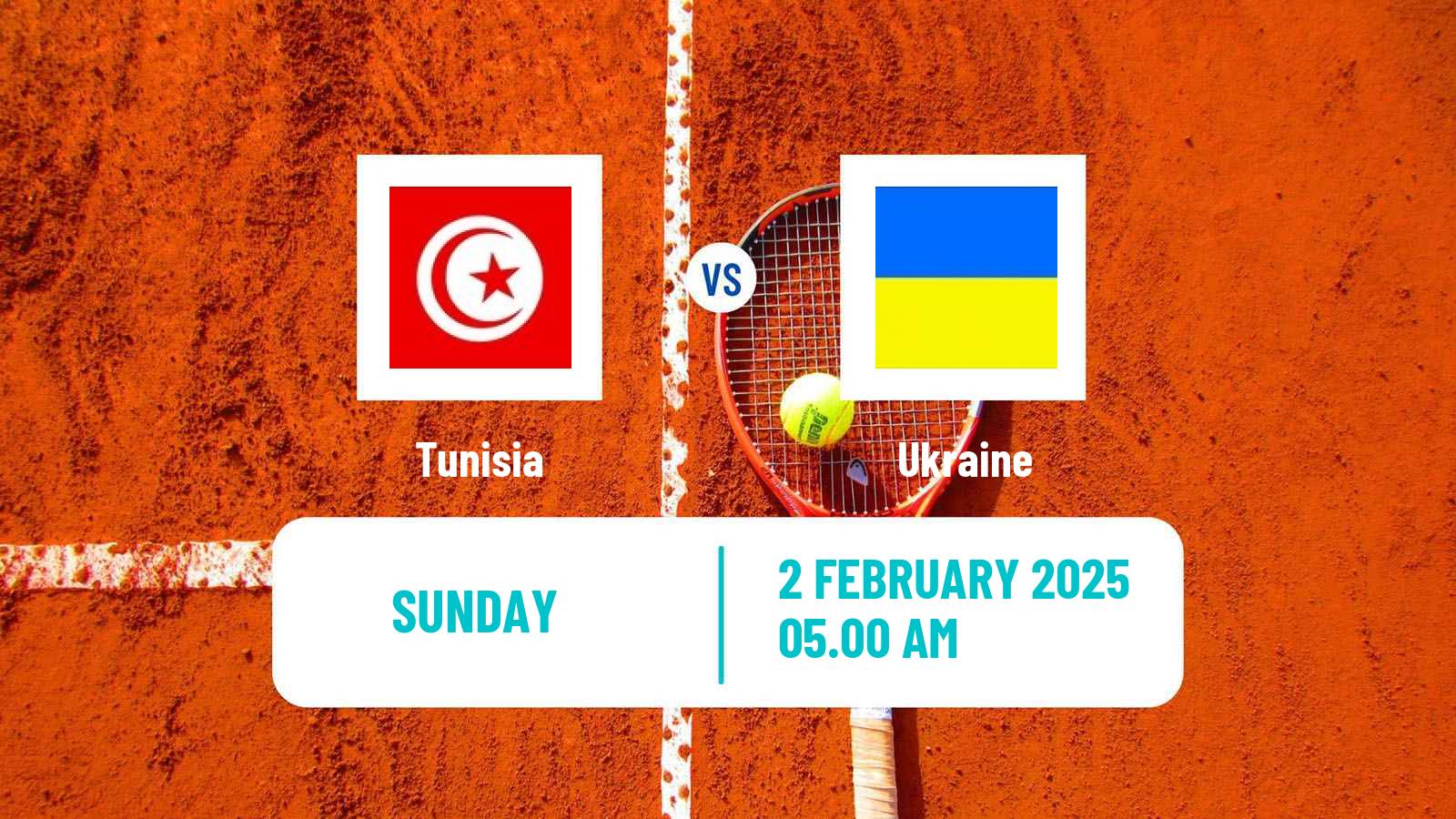 Tennis Davis Cup World Group I Teams Tunisia - Ukraine