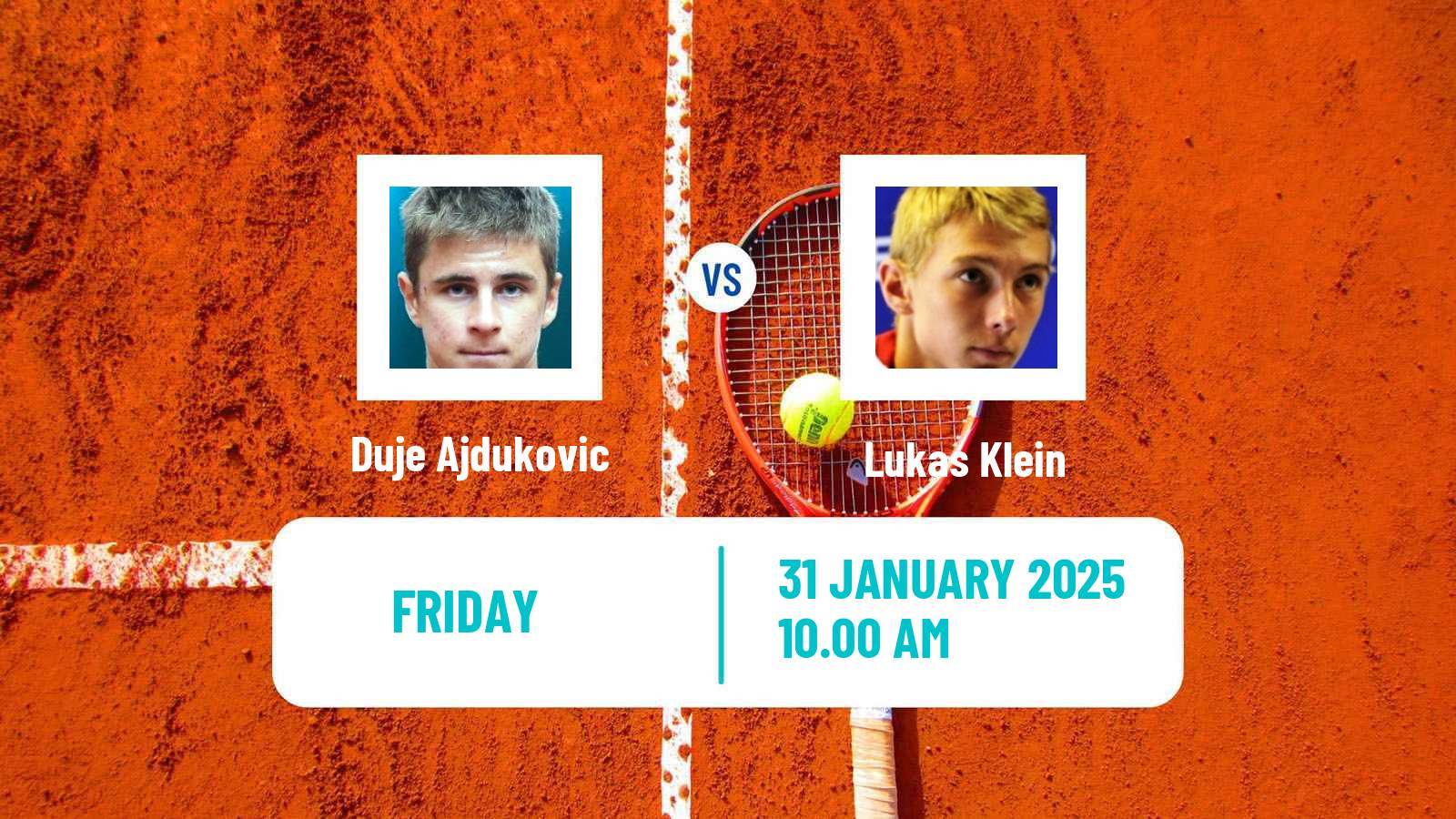 Tennis Davis Cup World Group Duje Ajdukovic - Lukas Klein