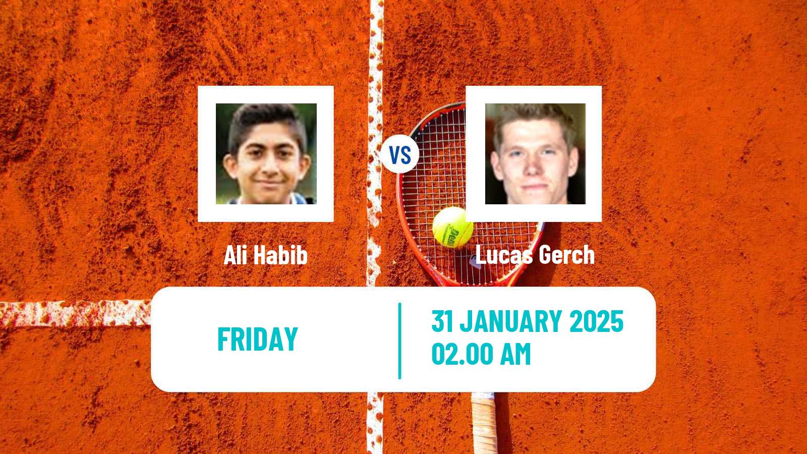 Tennis ITF M15 Zahra Men Ali Habib - Lucas Gerch