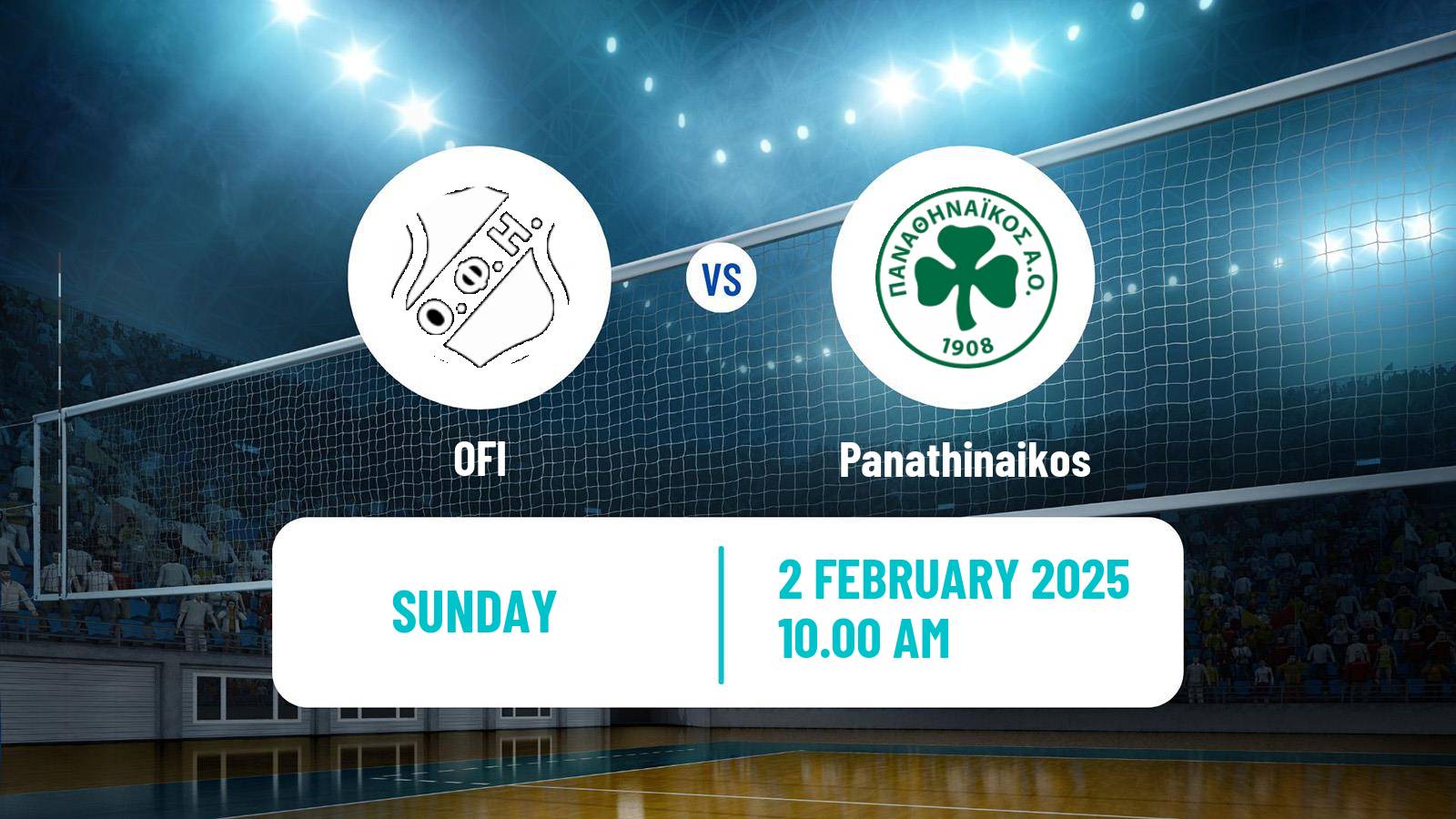Volleyball Greek A1 Ethniki Volleyball OFI - Panathinaikos