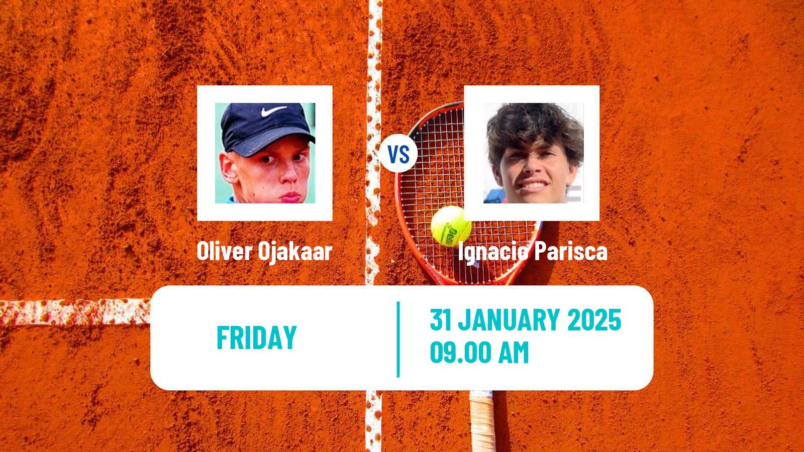 Tennis Davis Cup World Group II Oliver Ojakaar - Ignacio Parisca