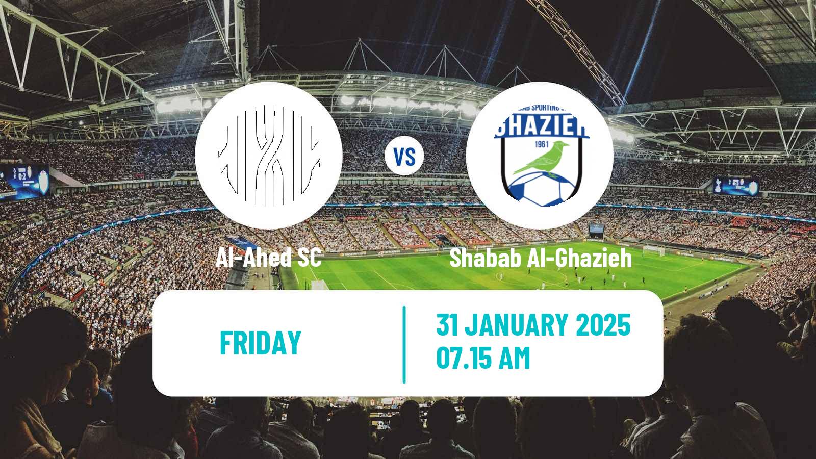Football Lebanese Premier League Al-Ahed - Shabab Al-Ghazieh