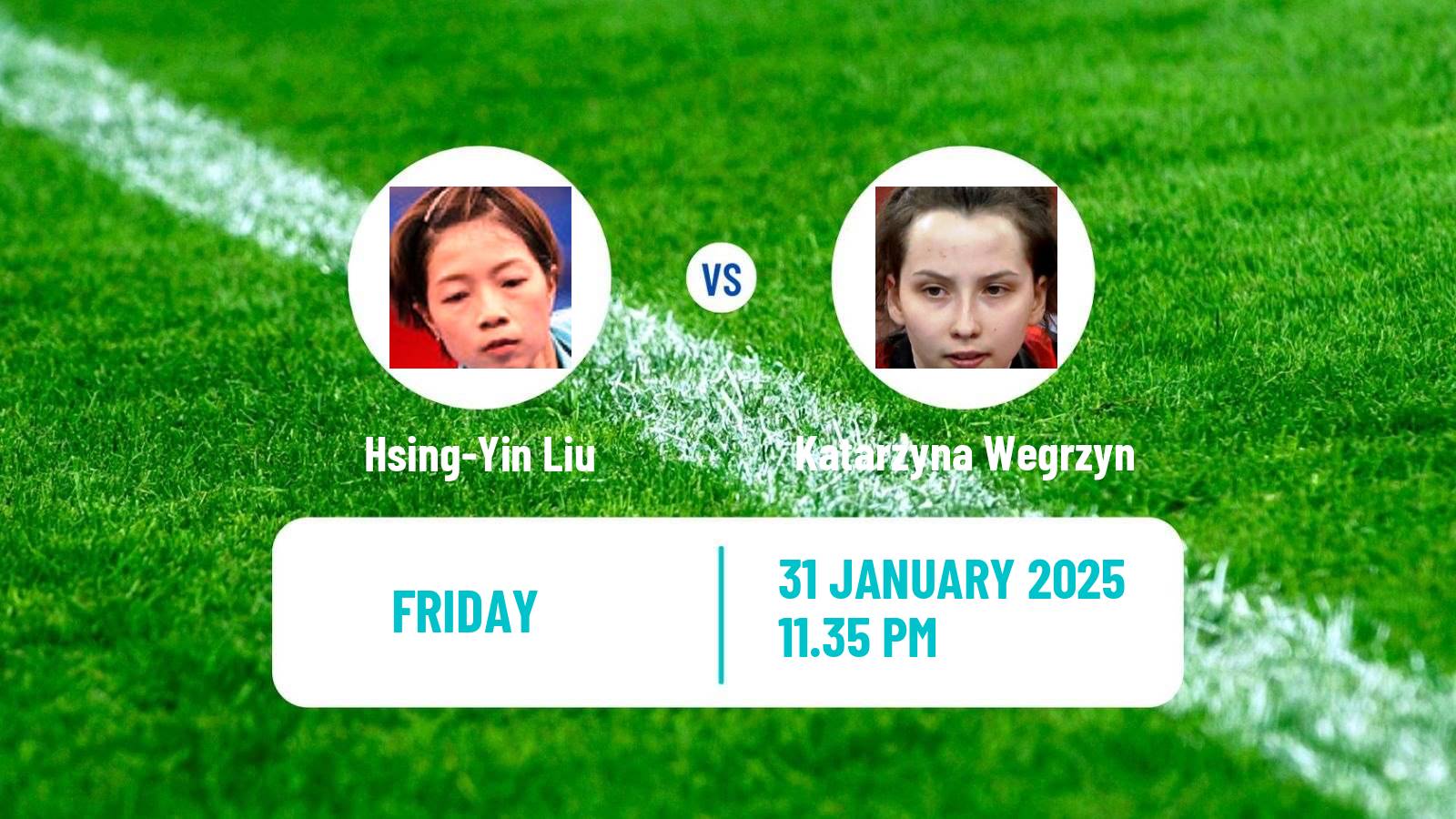 Table tennis Singapore Smash Women Hsing-Yin Liu - Katarzyna Wegrzyn