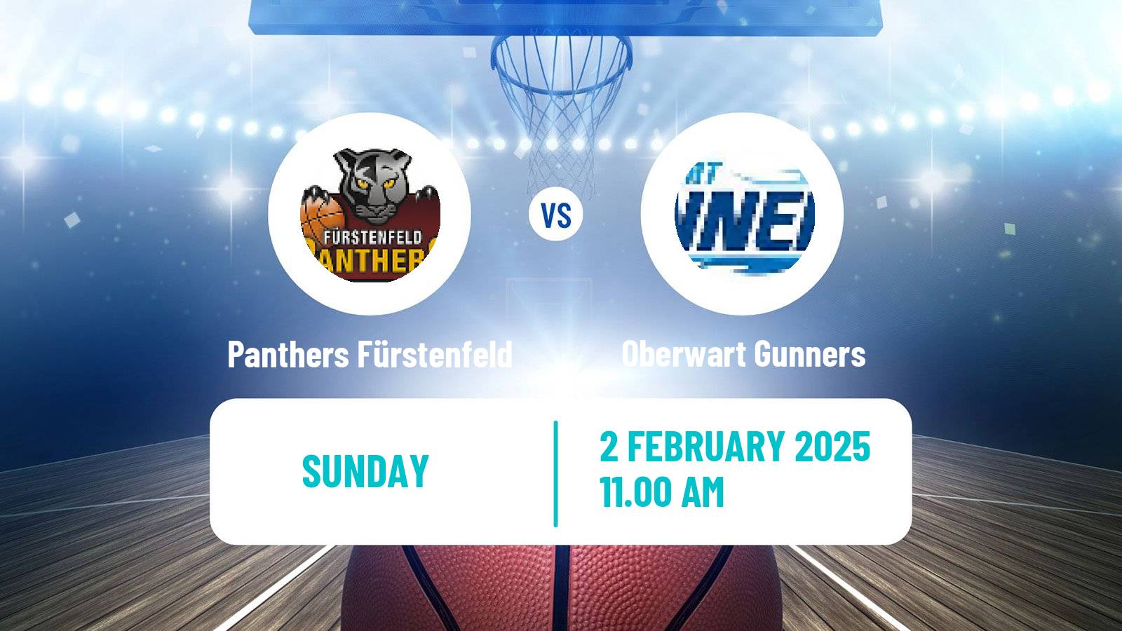 Basketball Austrian Superliga Basketball Panthers Fürstenfeld - Oberwart Gunners