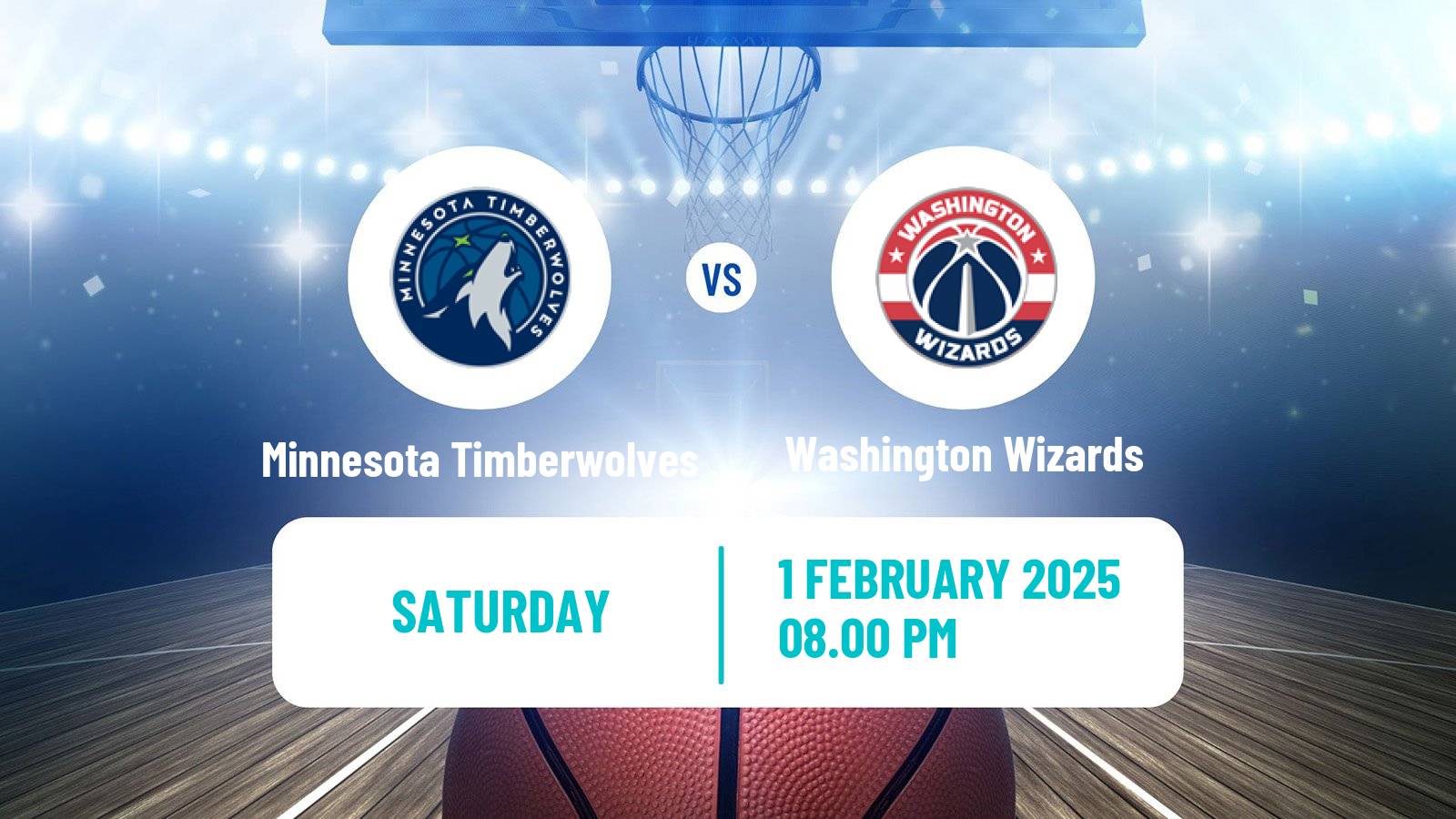Basketball NBA Minnesota Timberwolves - Washington Wizards