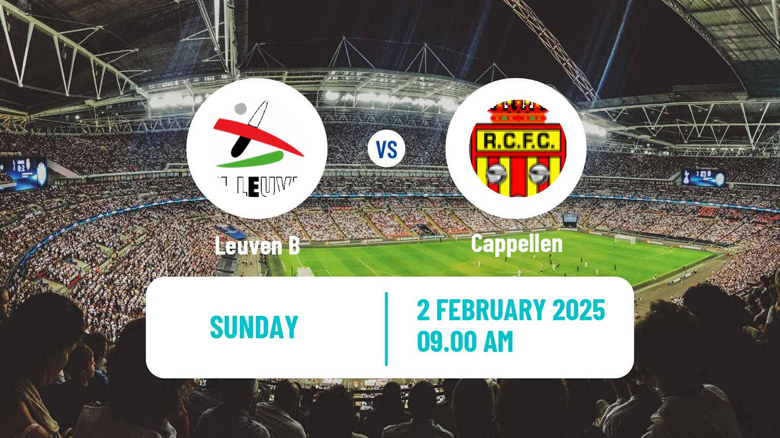 Football Belgian National Division 1 VV Leuven B - Cappellen