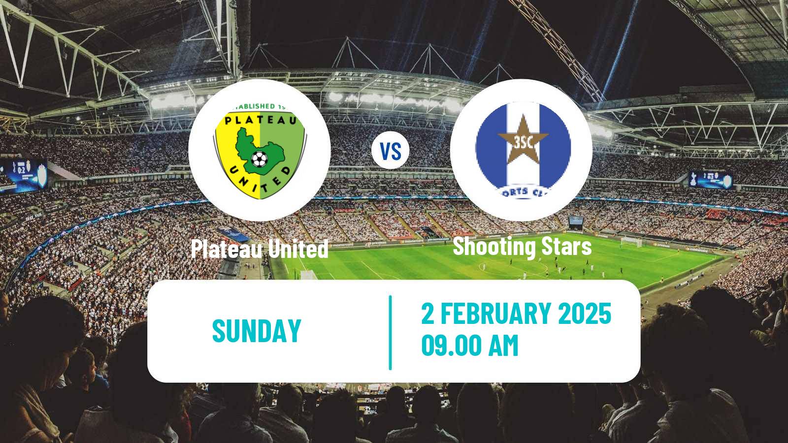 Soccer Nigerian Premier League Plateau United - Shooting Stars