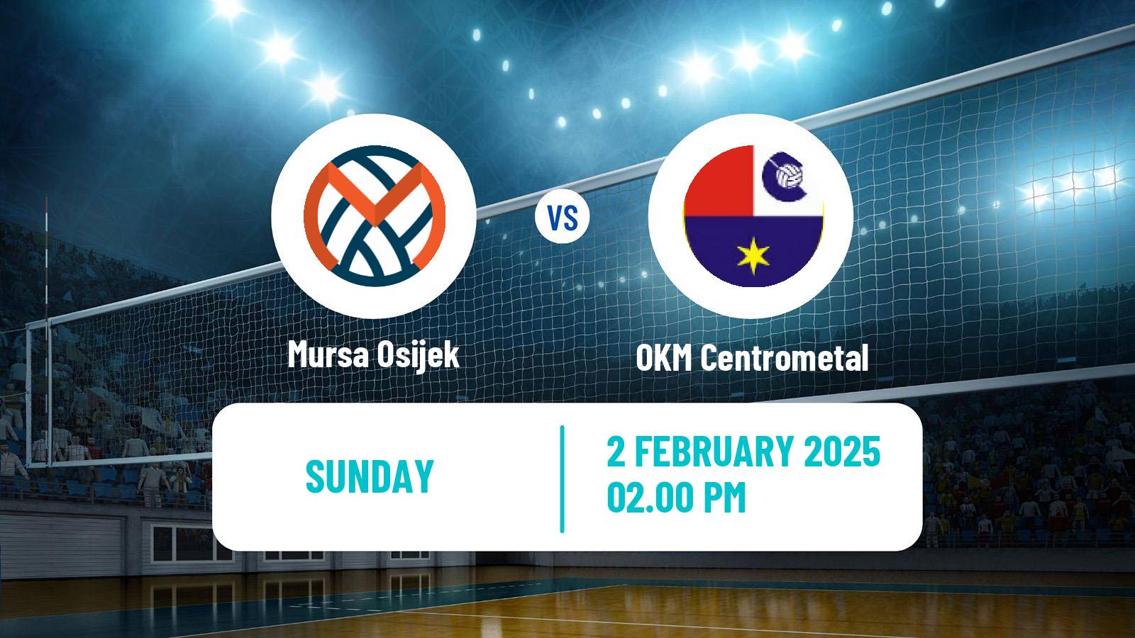 Volleyball Croatian Superliga Volleyball Mursa Osijek - OKM Centrometal