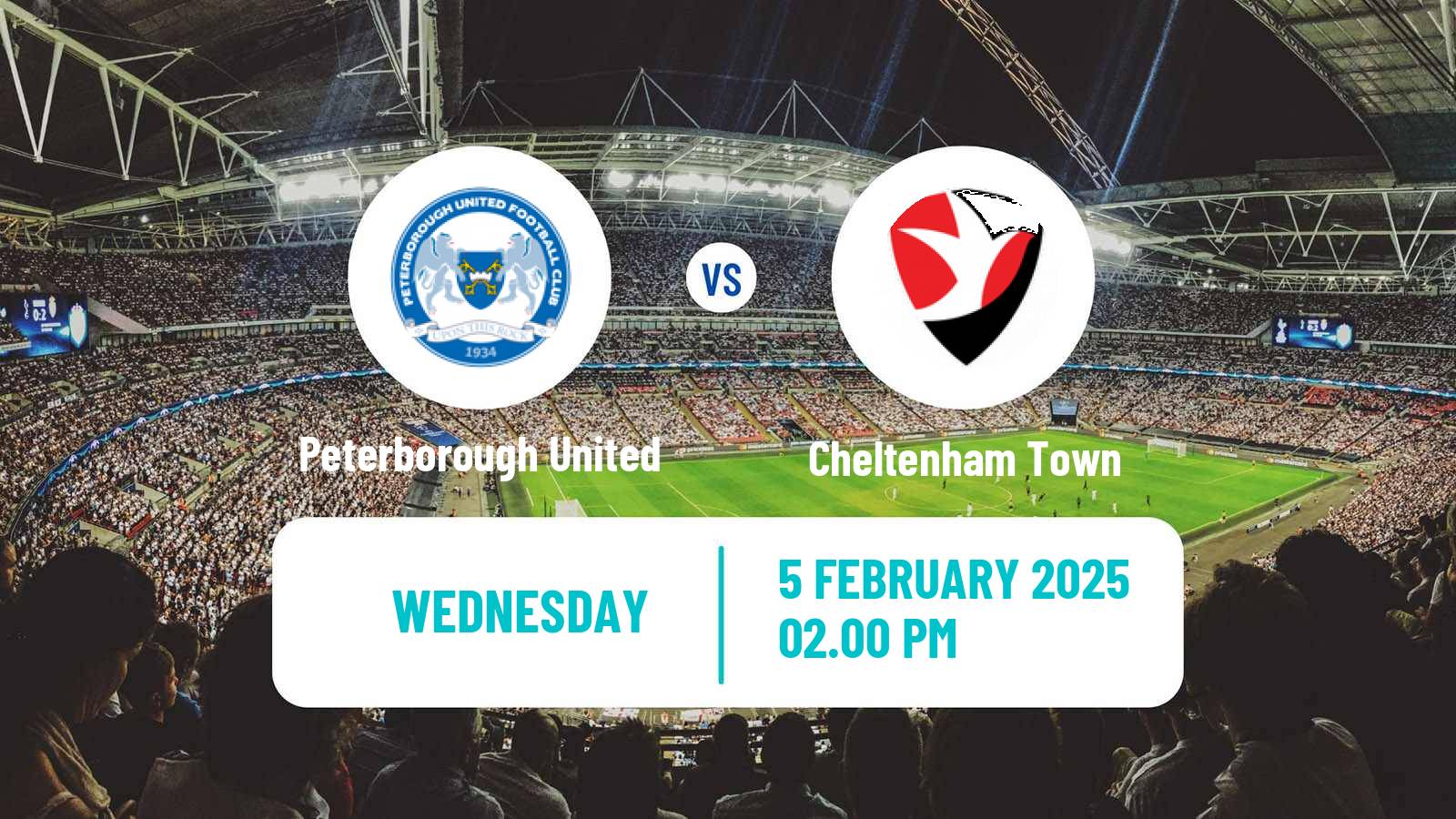 Soccer English EFL Trophy Peterborough United - Cheltenham Town