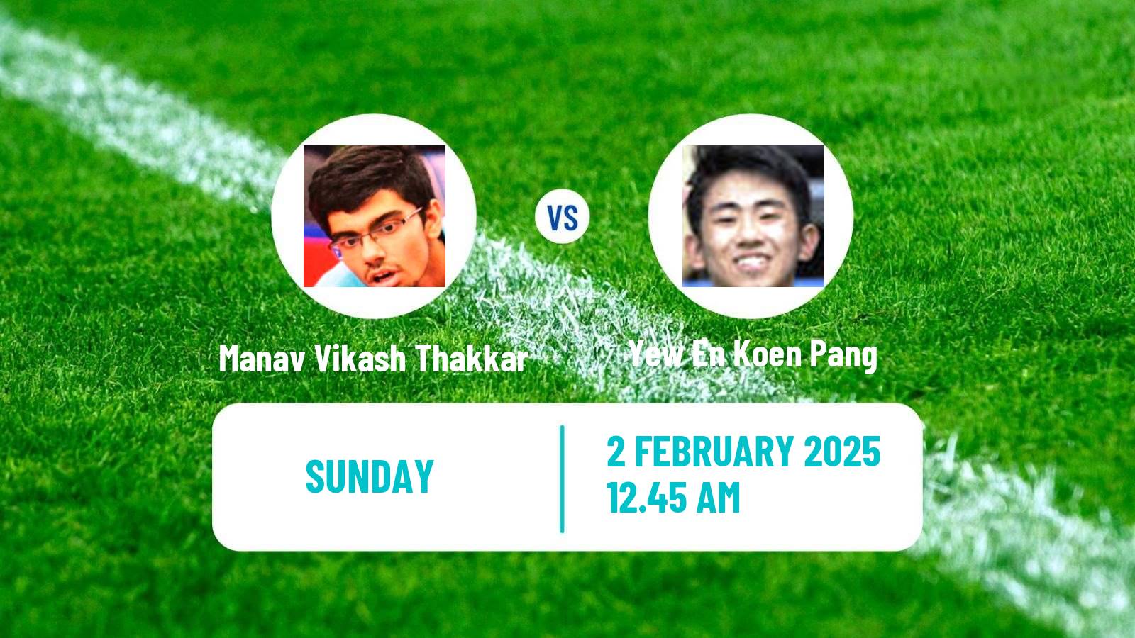 Table tennis Singapore Smash Men Manav Vikash Thakkar - Yew En Koen Pang