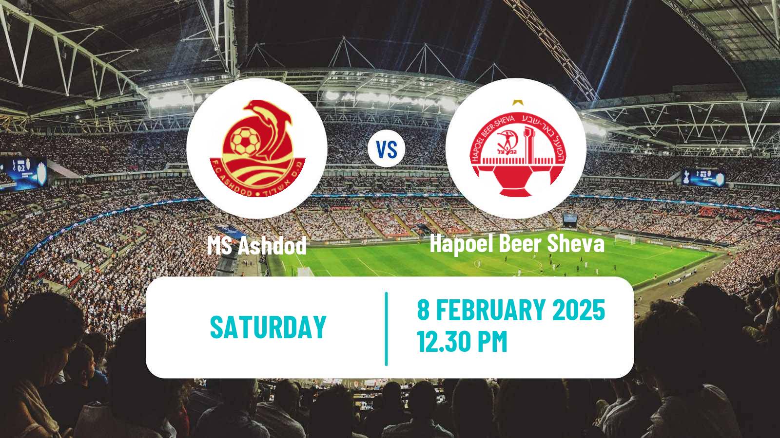 Soccer Israeli Ligat haAl MS Ashdod - Hapoel Beer Sheva