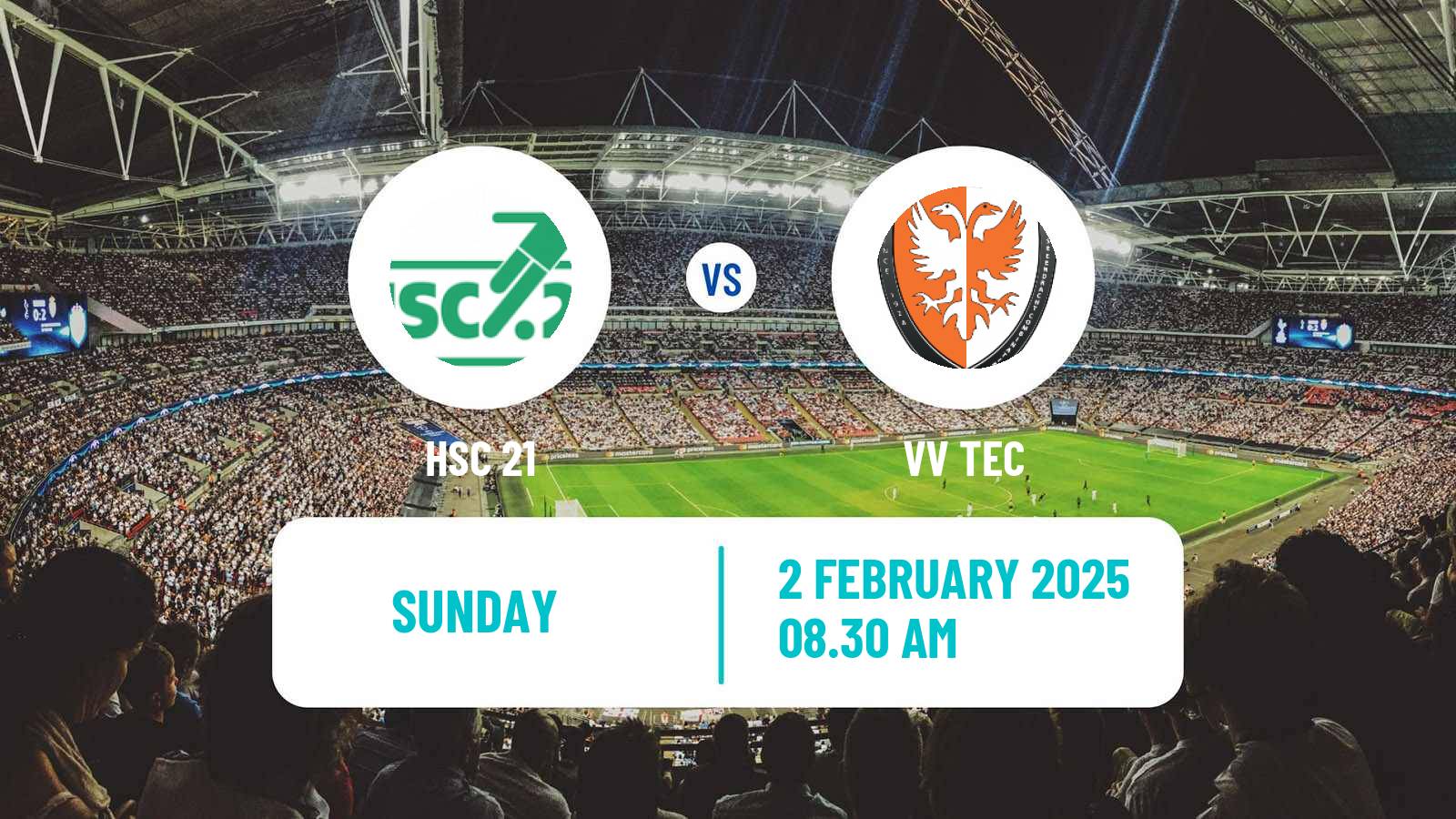 Soccer Dutch Derde Divisie HSC 21 - TEC