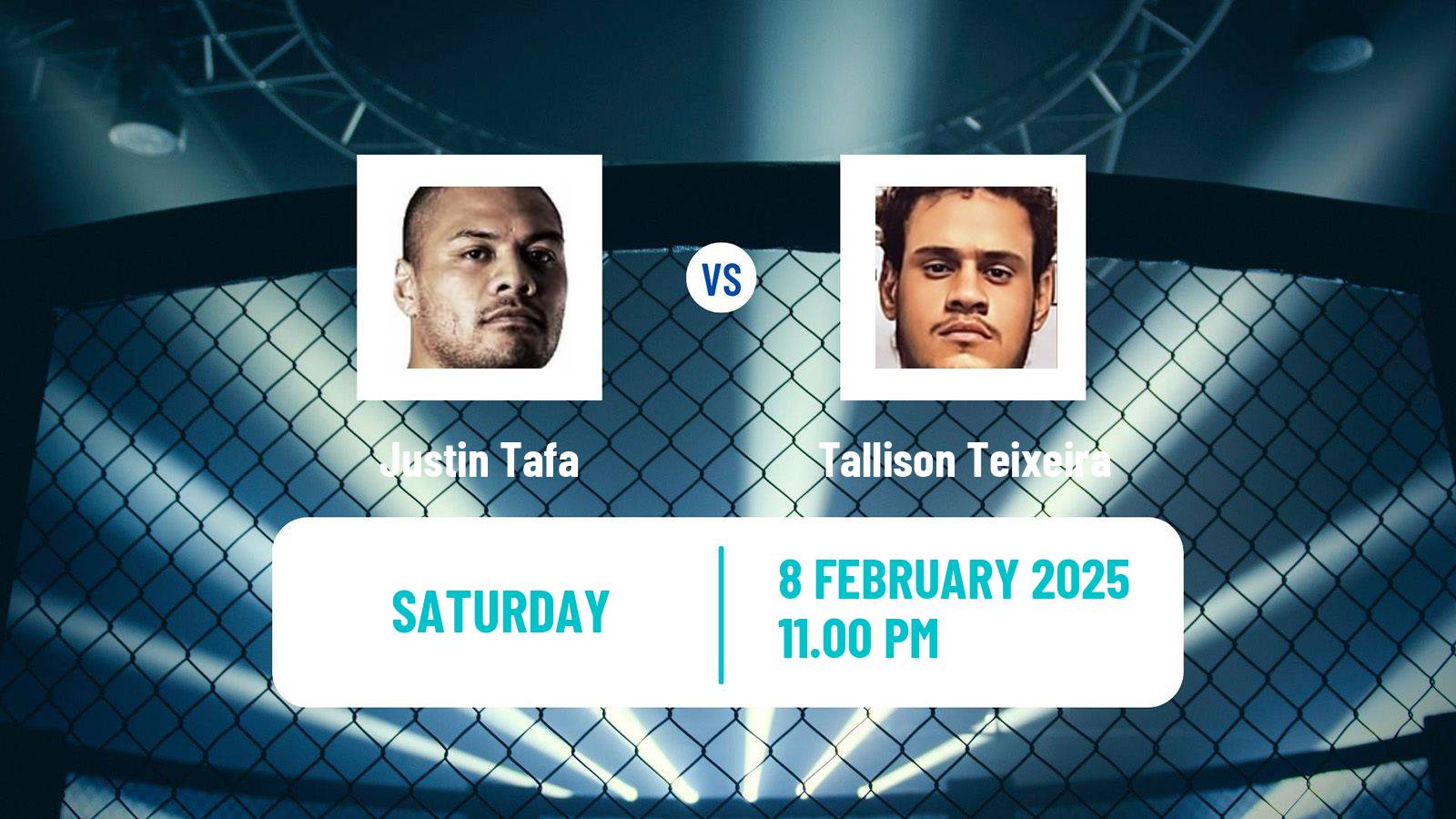 MMA Heavyweight UFC Men Justin Tafa - Tallison Teixeira