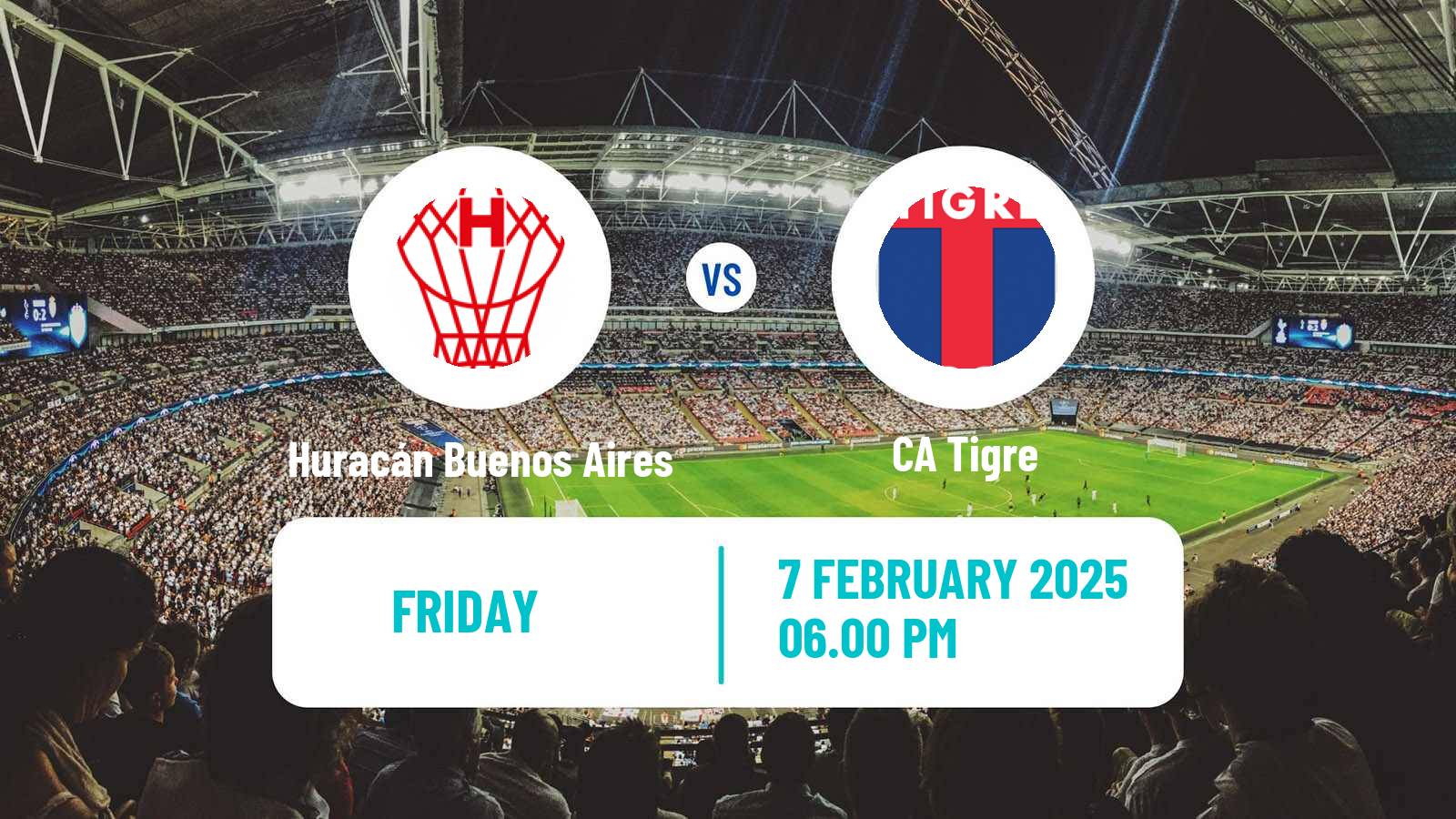Soccer Argentinian Liga Profesional Huracán Buenos Aires - Tigre