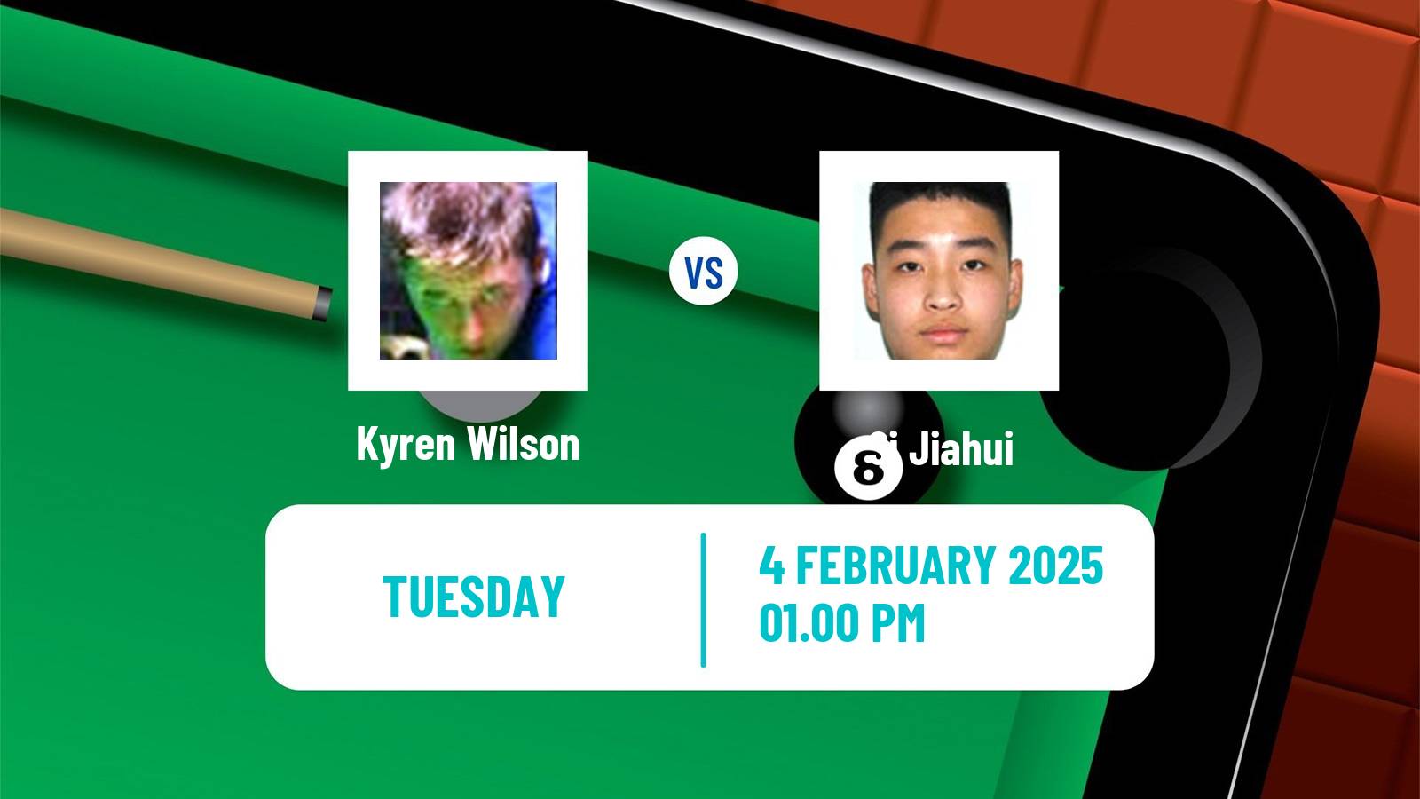 Snooker Championship League Kyren Wilson - Si Jiahui
