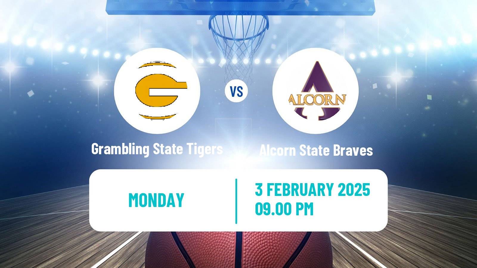 Basketball NCAA College Basketball Grambling State Tigers - Alcorn State Braves