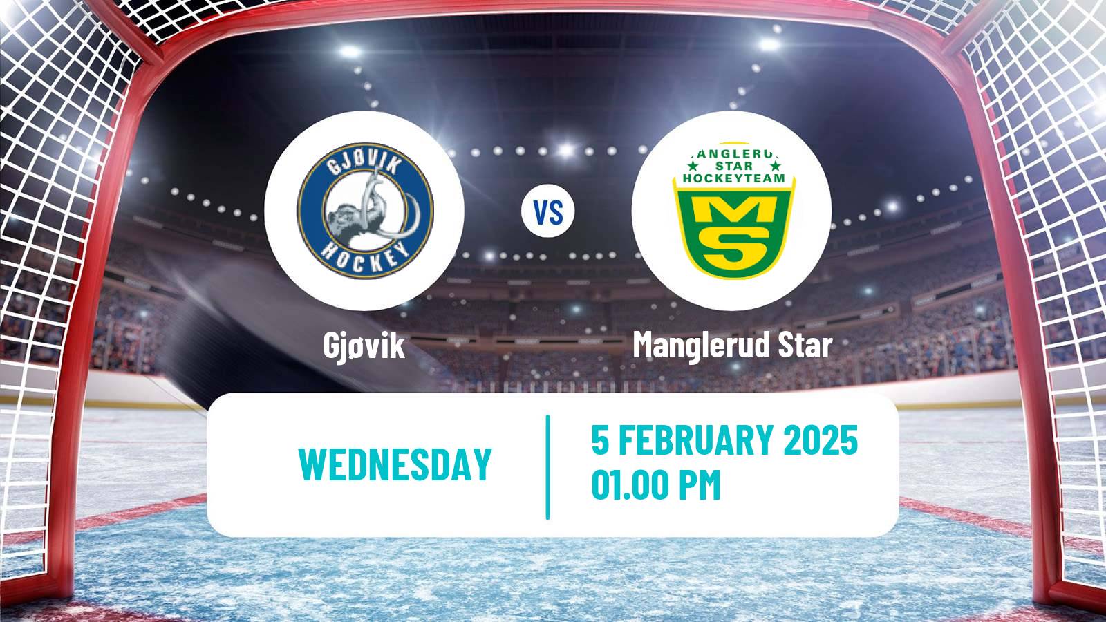 Hockey Norwegian Division 1 Hockey Gjøvik - Manglerud Star