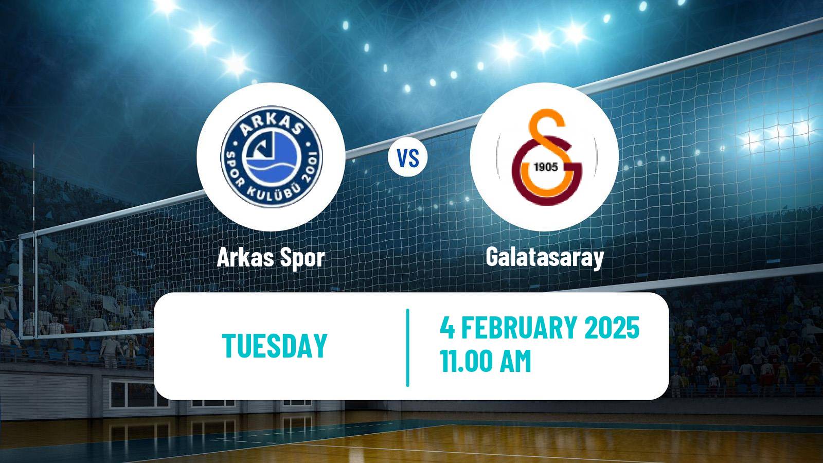 Volleyball Turkish Efeler Ligi Volleyball Arkas Spor - Galatasaray