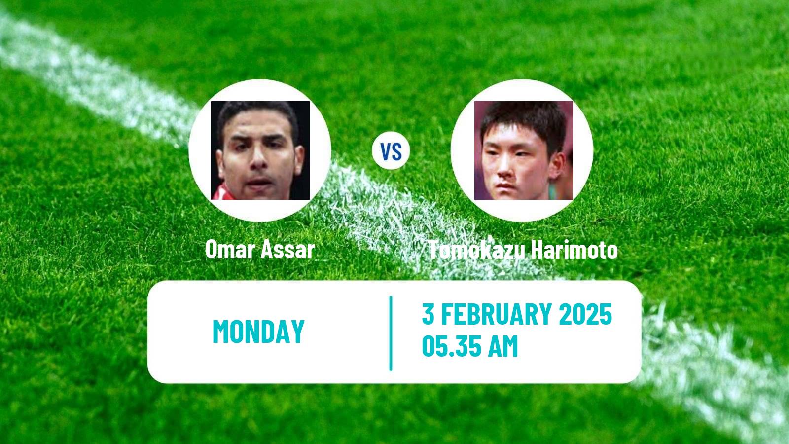 Table tennis Singapore Smash Men Omar Assar - Tomokazu Harimoto