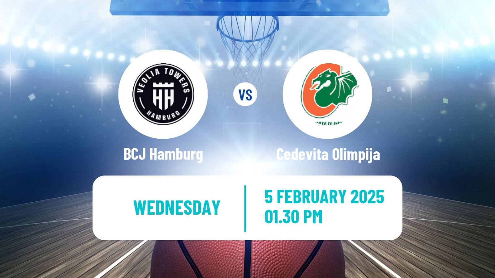 Basketball Eurocup BCJ Hamburg - Cedevita Olimpija