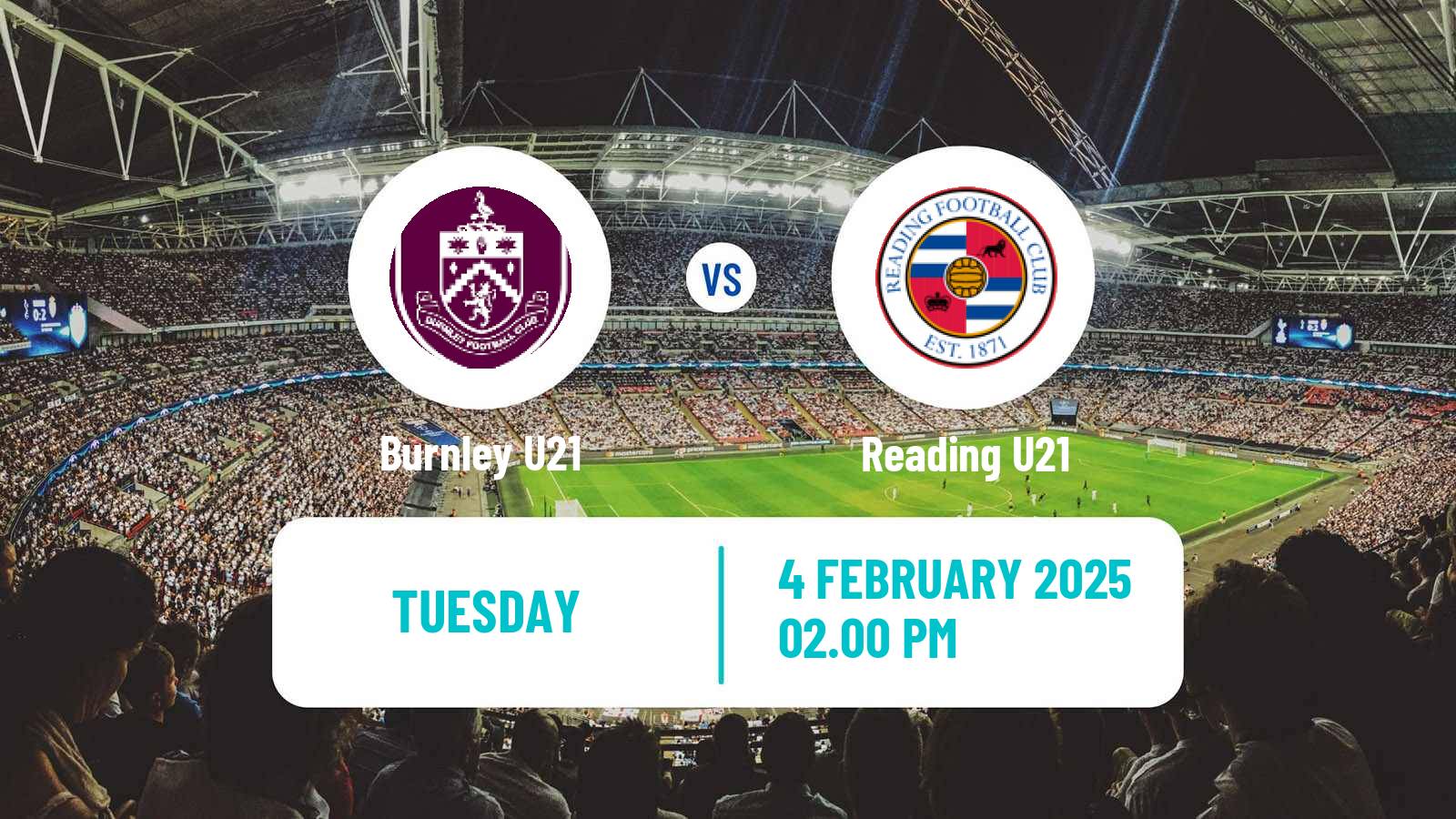 Football English Premier League Cup Burnley U21 - Reading U21