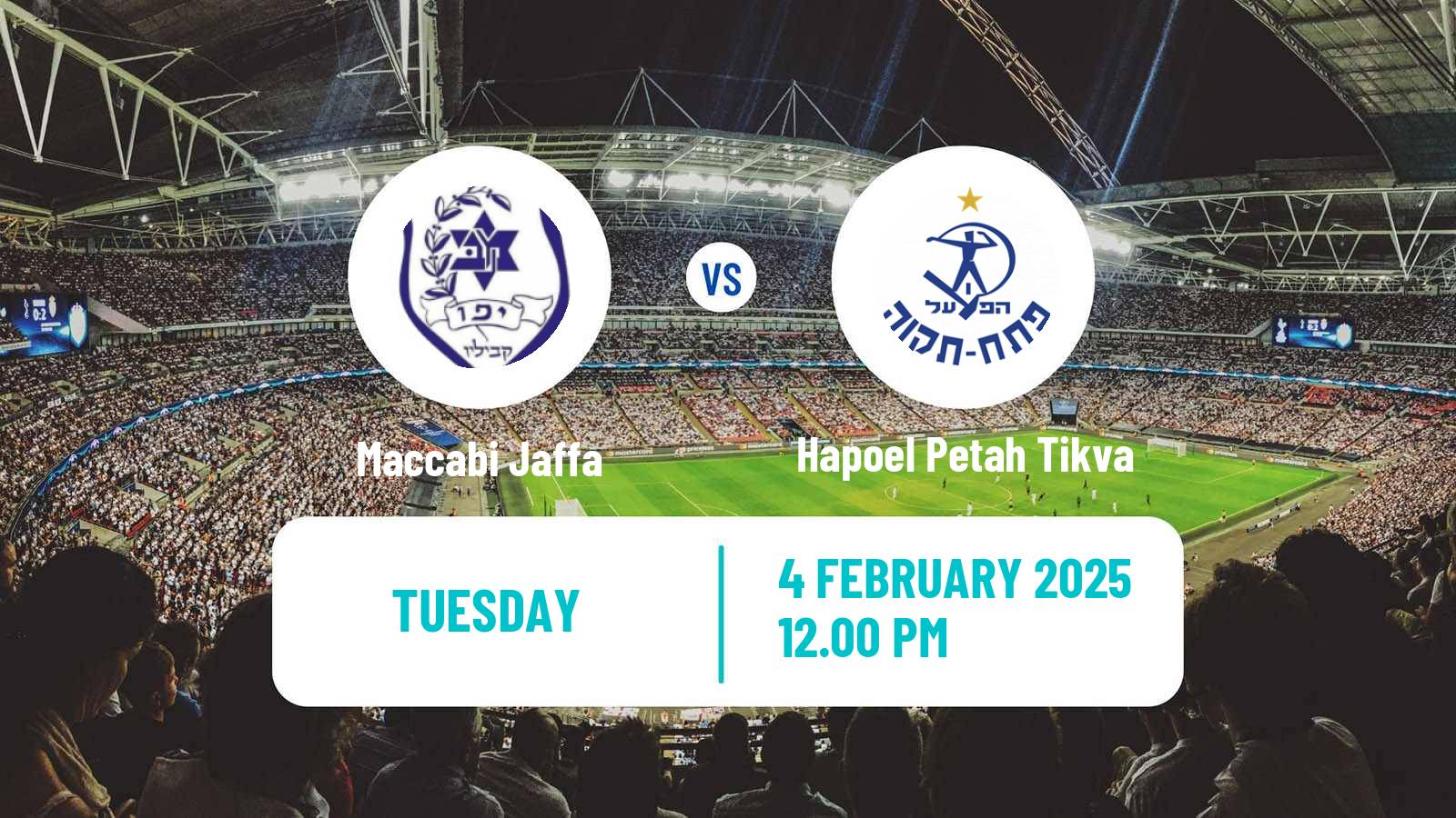 Soccer Israeli Liga Leumit Maccabi Jaffa - Hapoel Petah Tikva