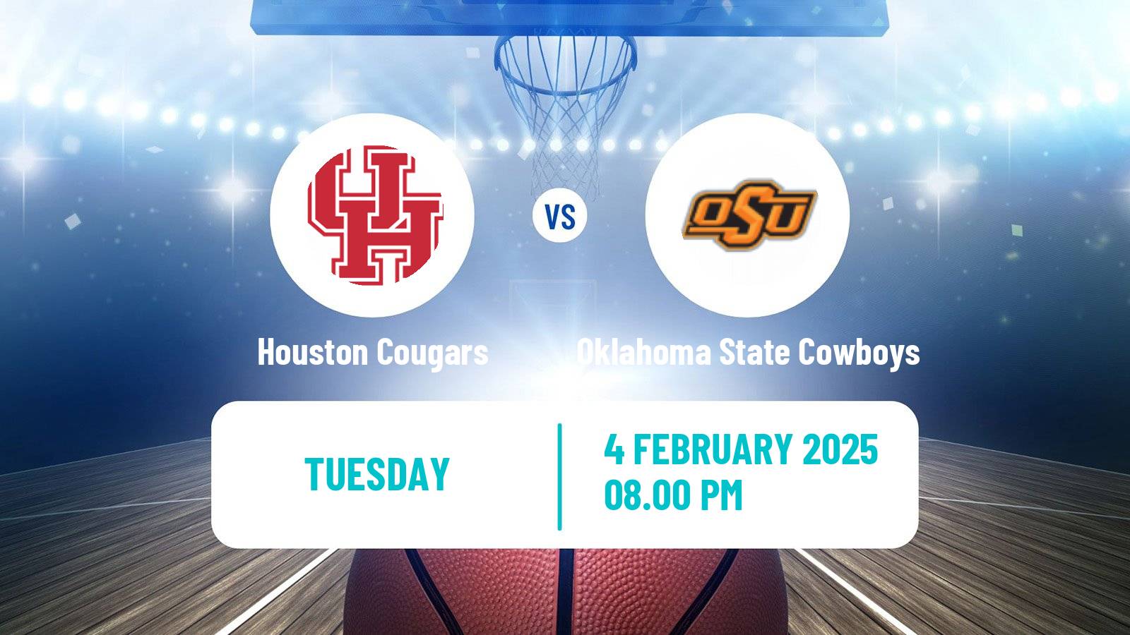 Basketball NCAA College Basketball Houston Cougars - Oklahoma State Cowboys